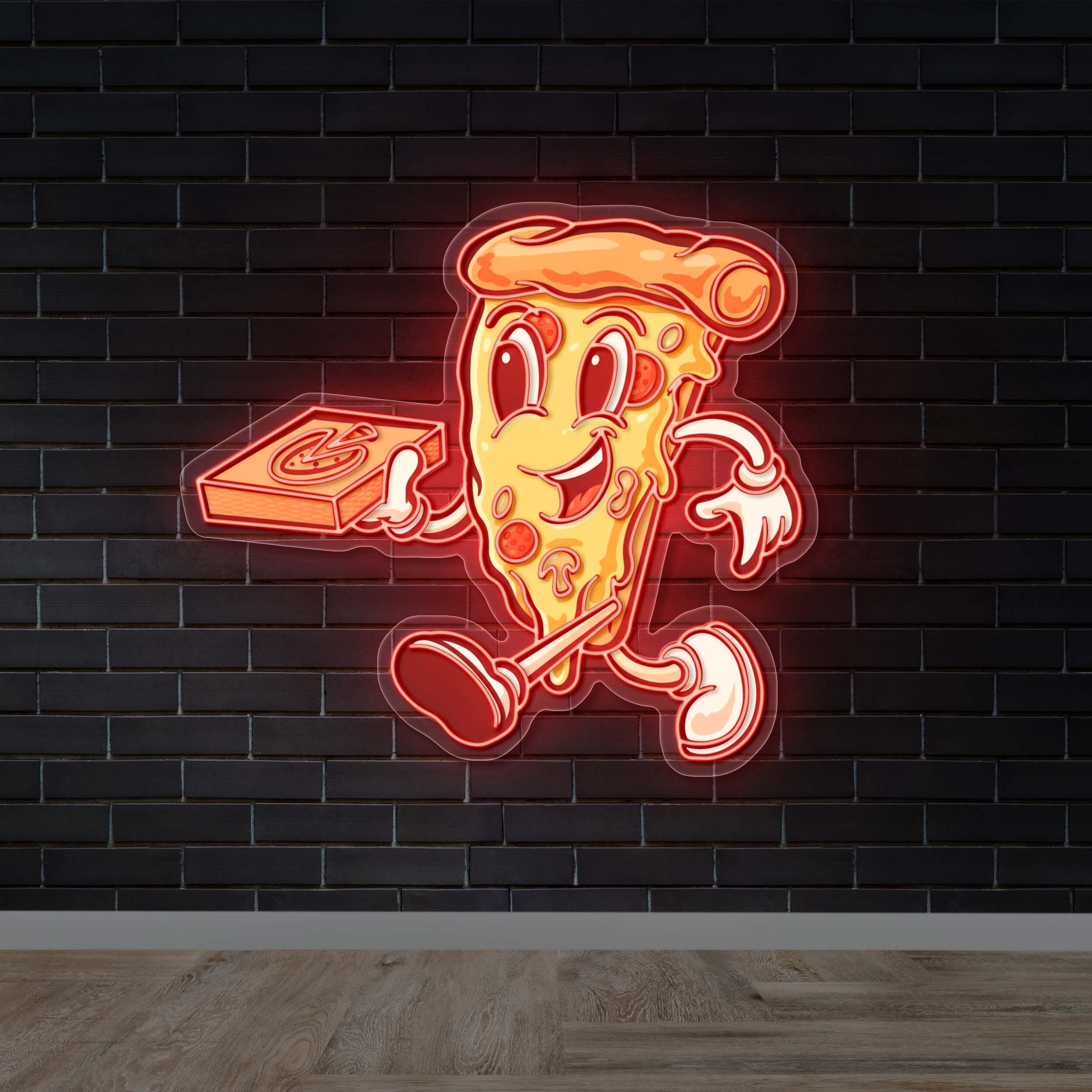 The Brooklyn Pizza Company logo - Premium Neon Artwork