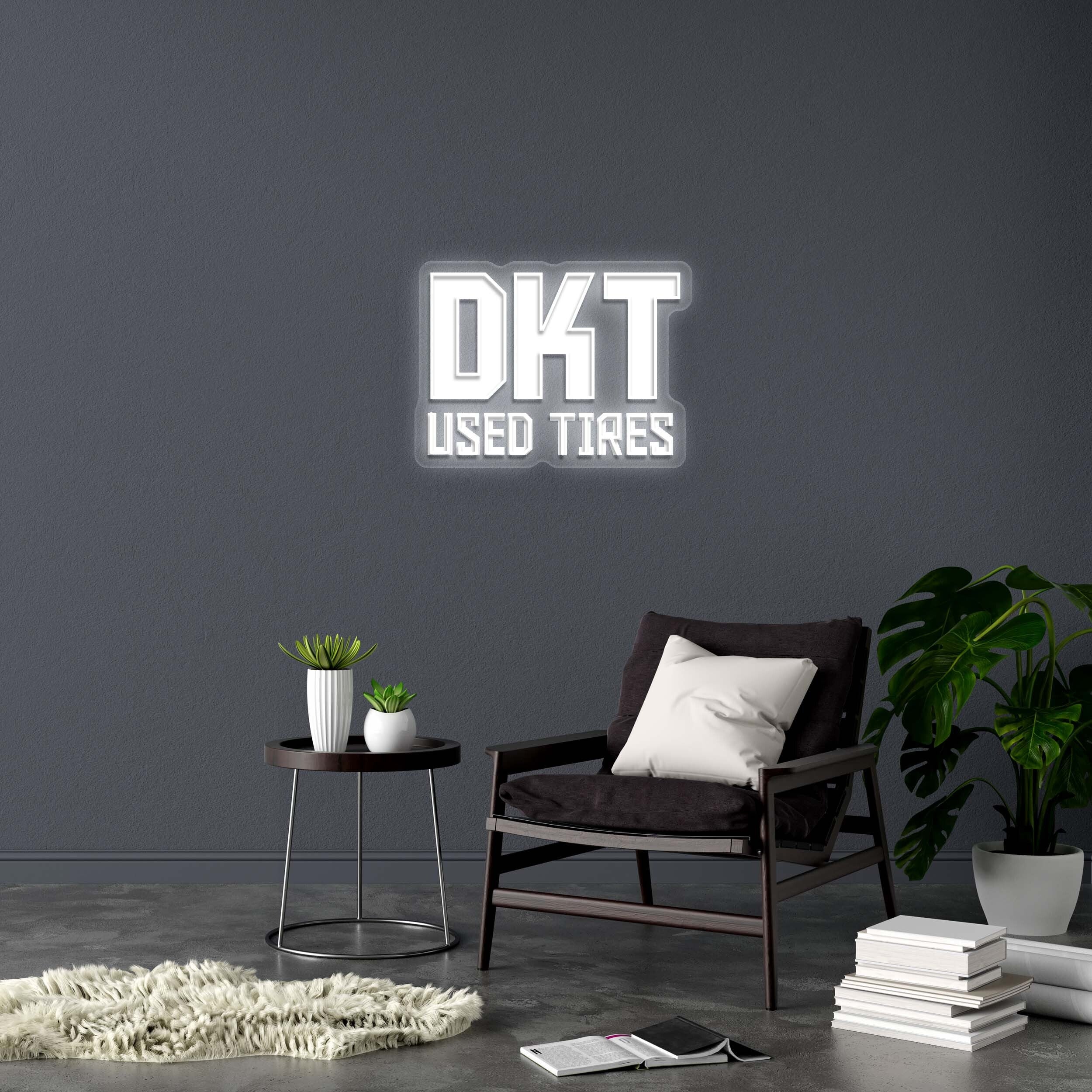 DKT USED TIRES - Premium Neon Artwork