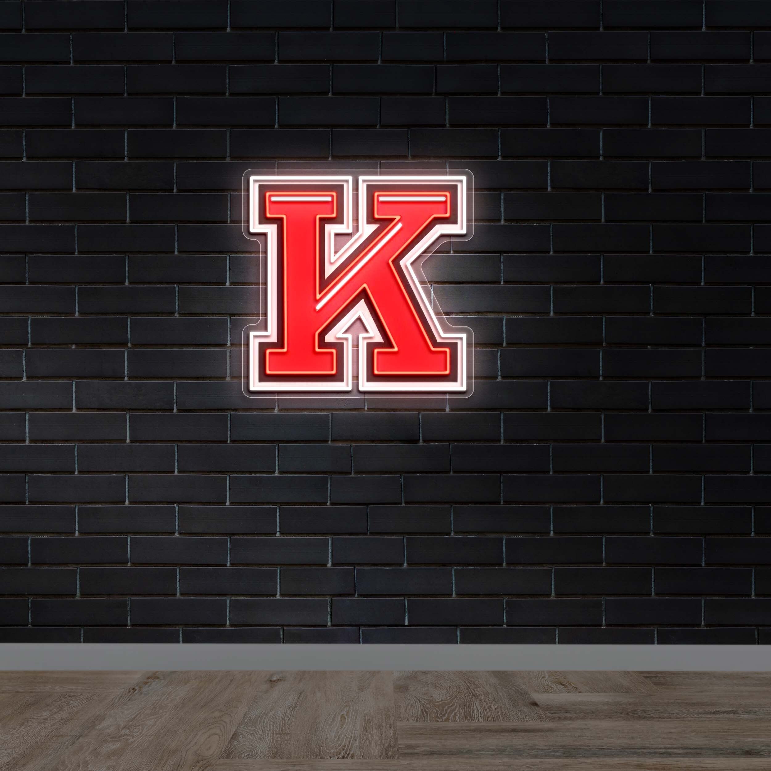 K Letter Logo - Premium Neon Artwork