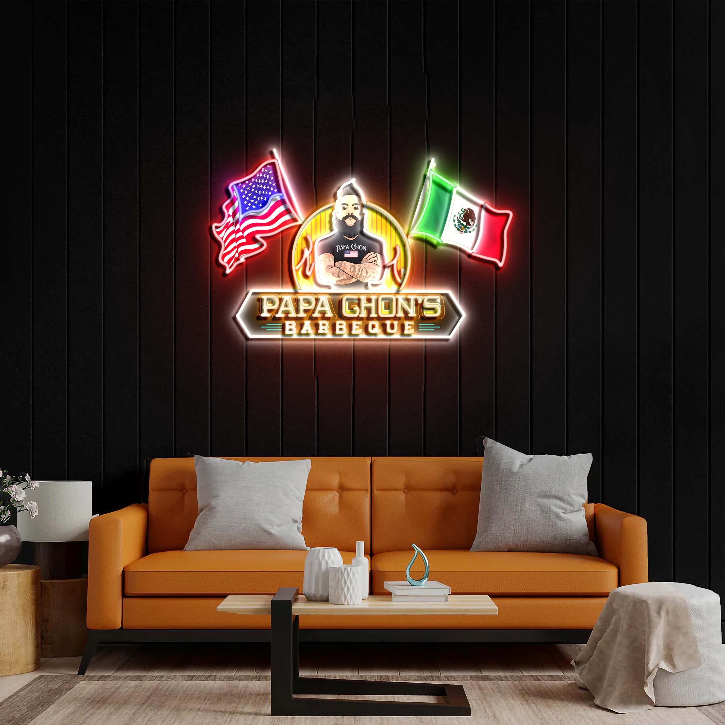 Papa Chon's - Premium Neon Artwork