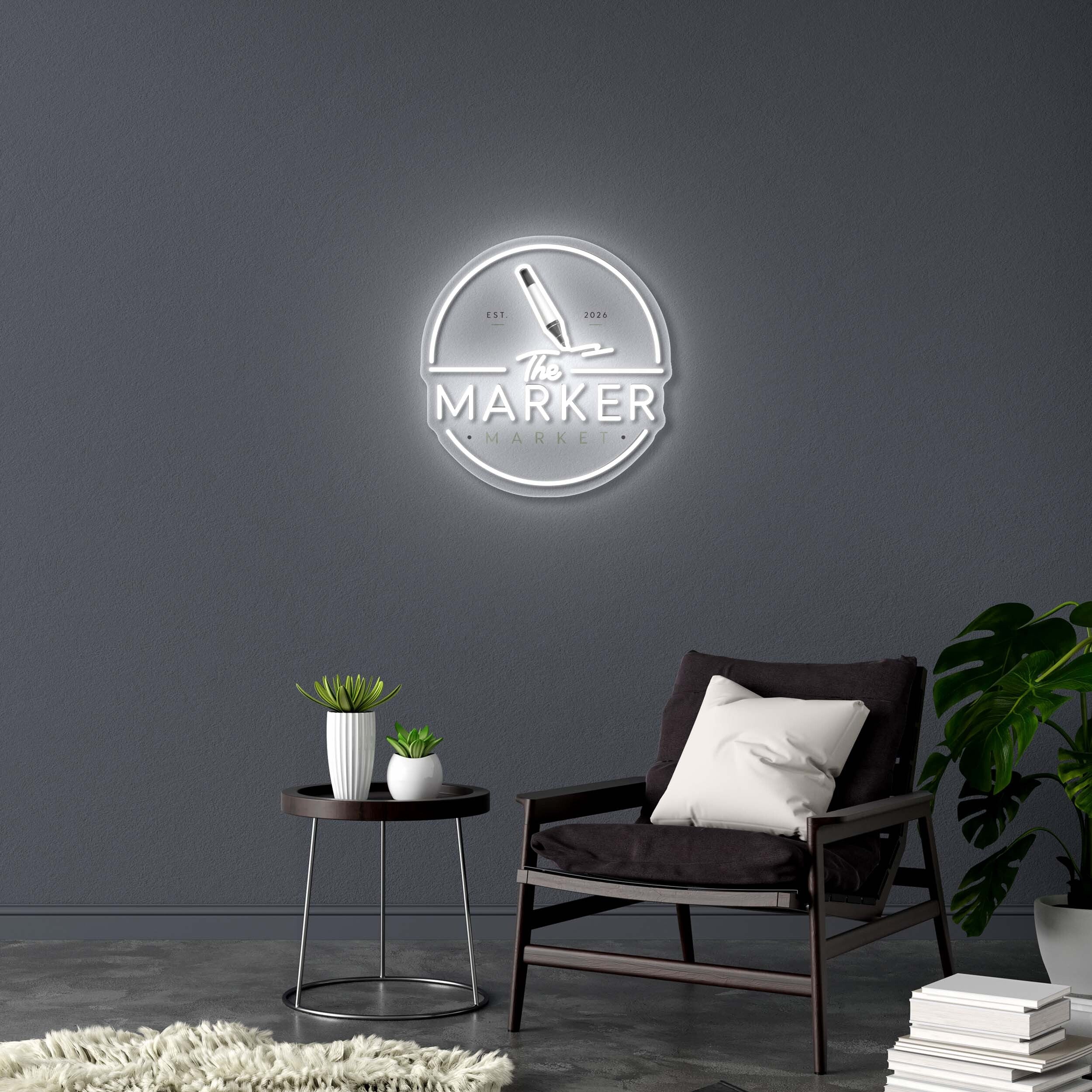 The Marker Market - Premium Neon Artwork