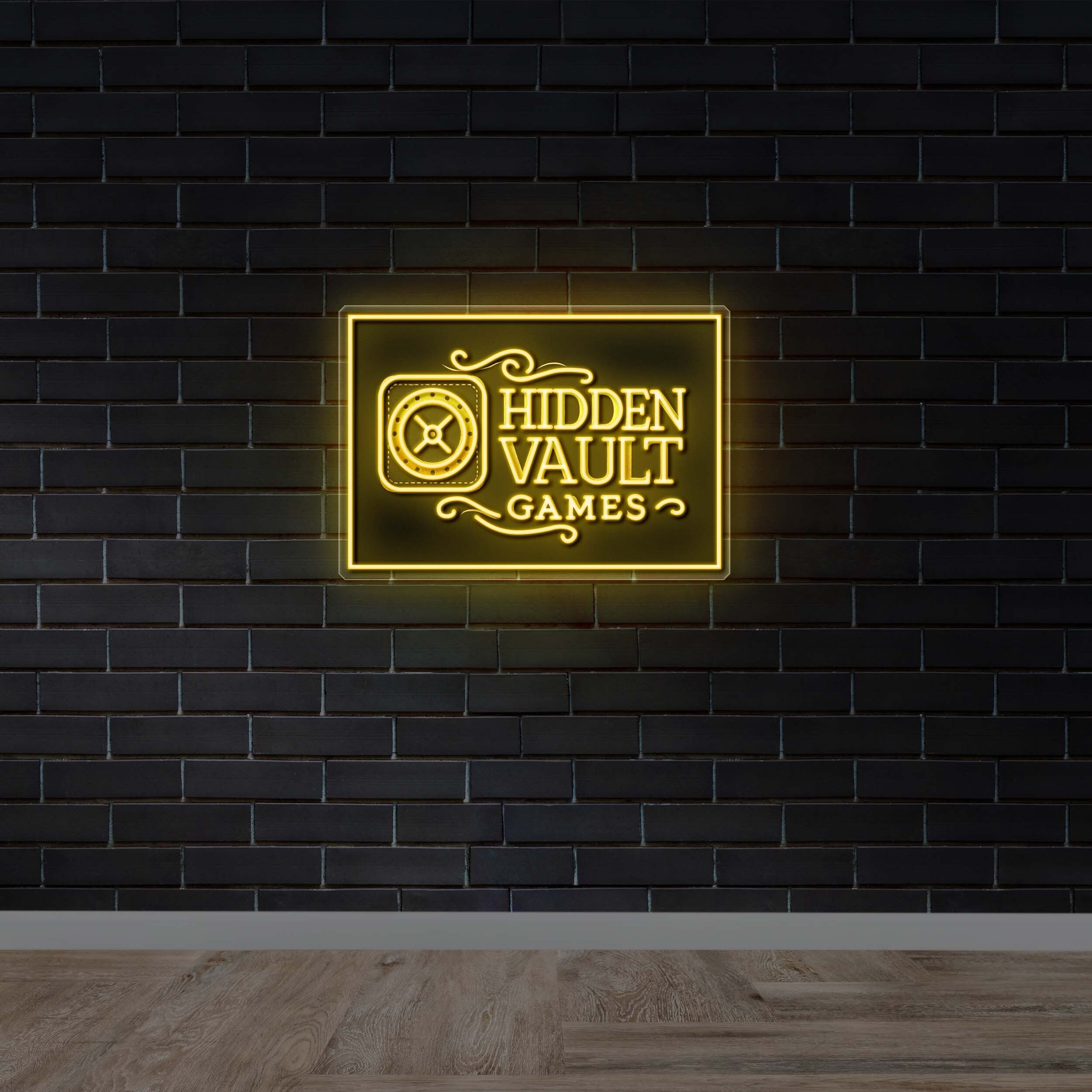 HIDDEN VAULT GAMES | Smaller version - Premium Neon Artwork