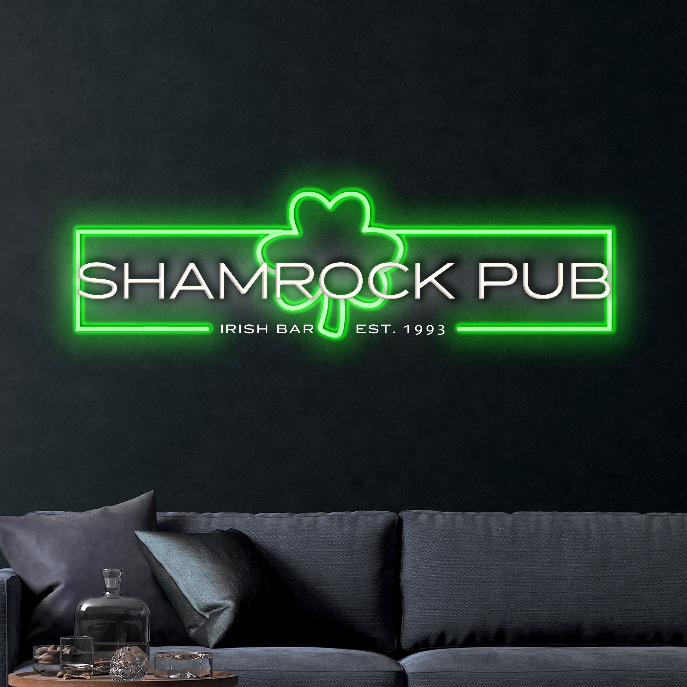 Shamrock Pub – Premium Neon Artwork