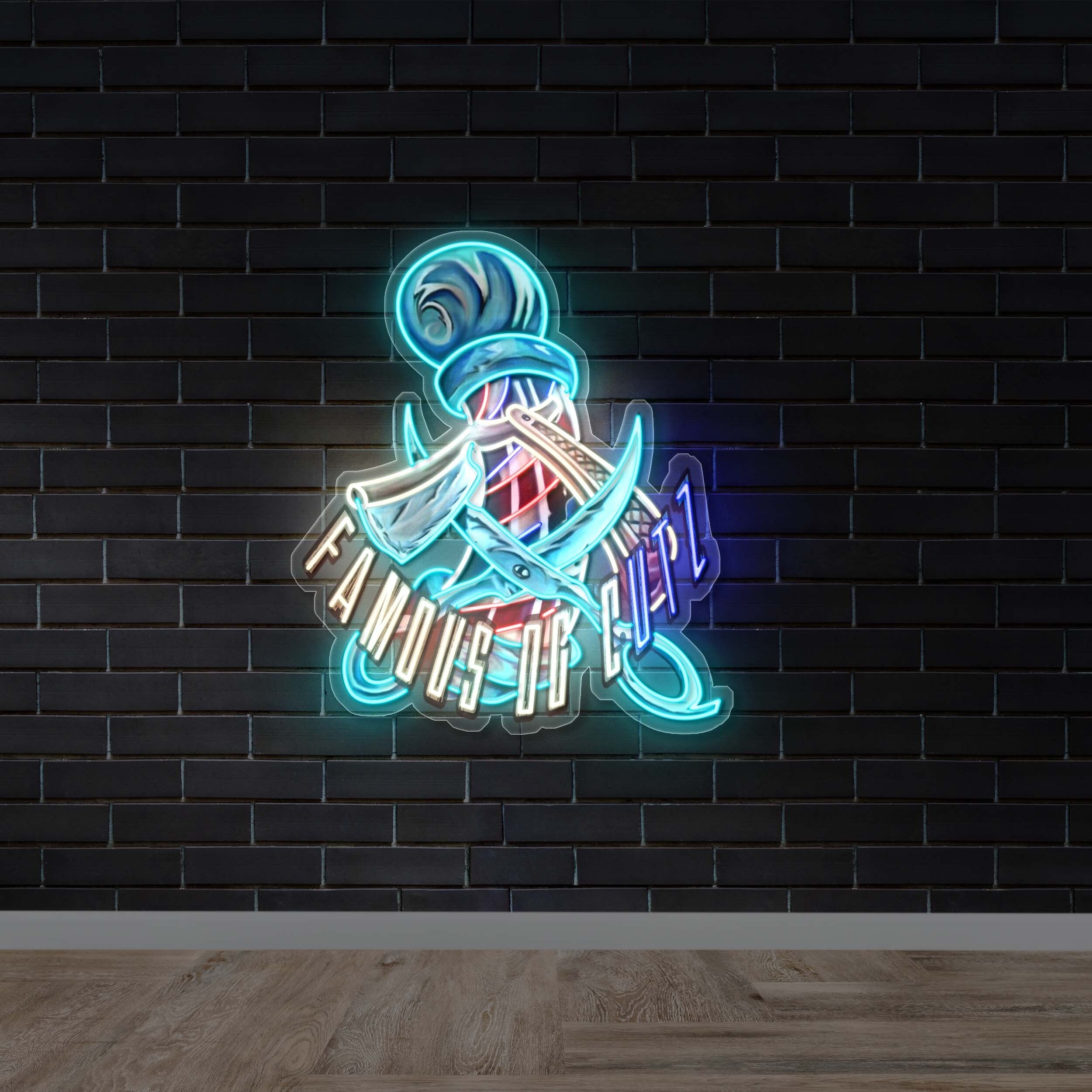 FAMOUS OG CUTZ - Premium Neon Artwork