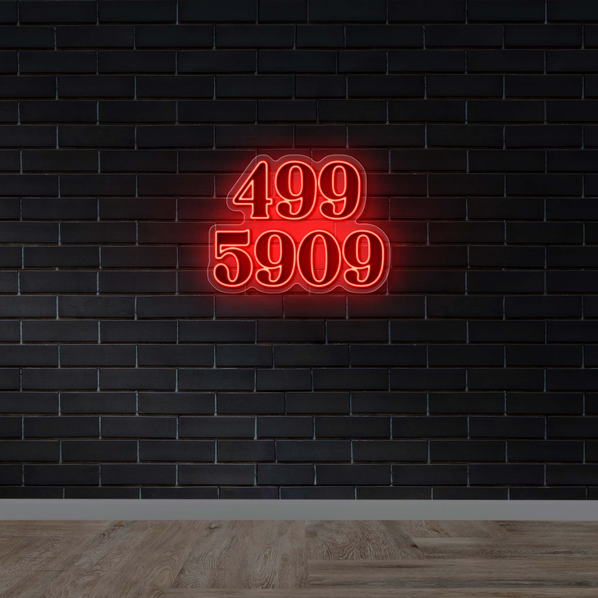 499-5909 - Premium Neon Artwork
