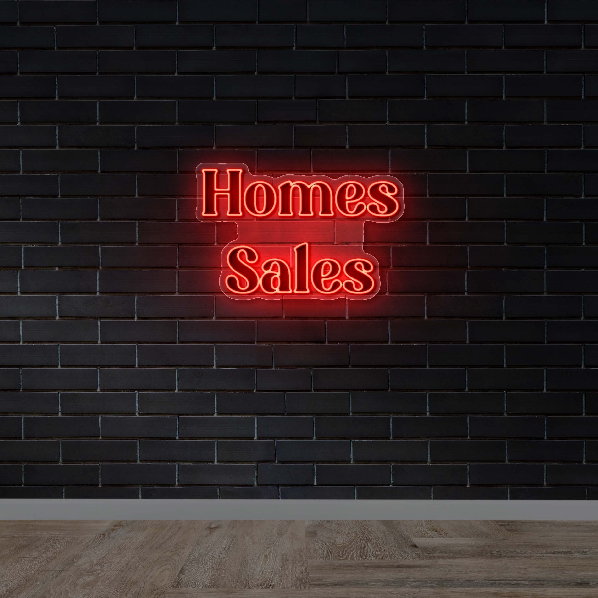 Homes Sales - Premium Neon Artwork