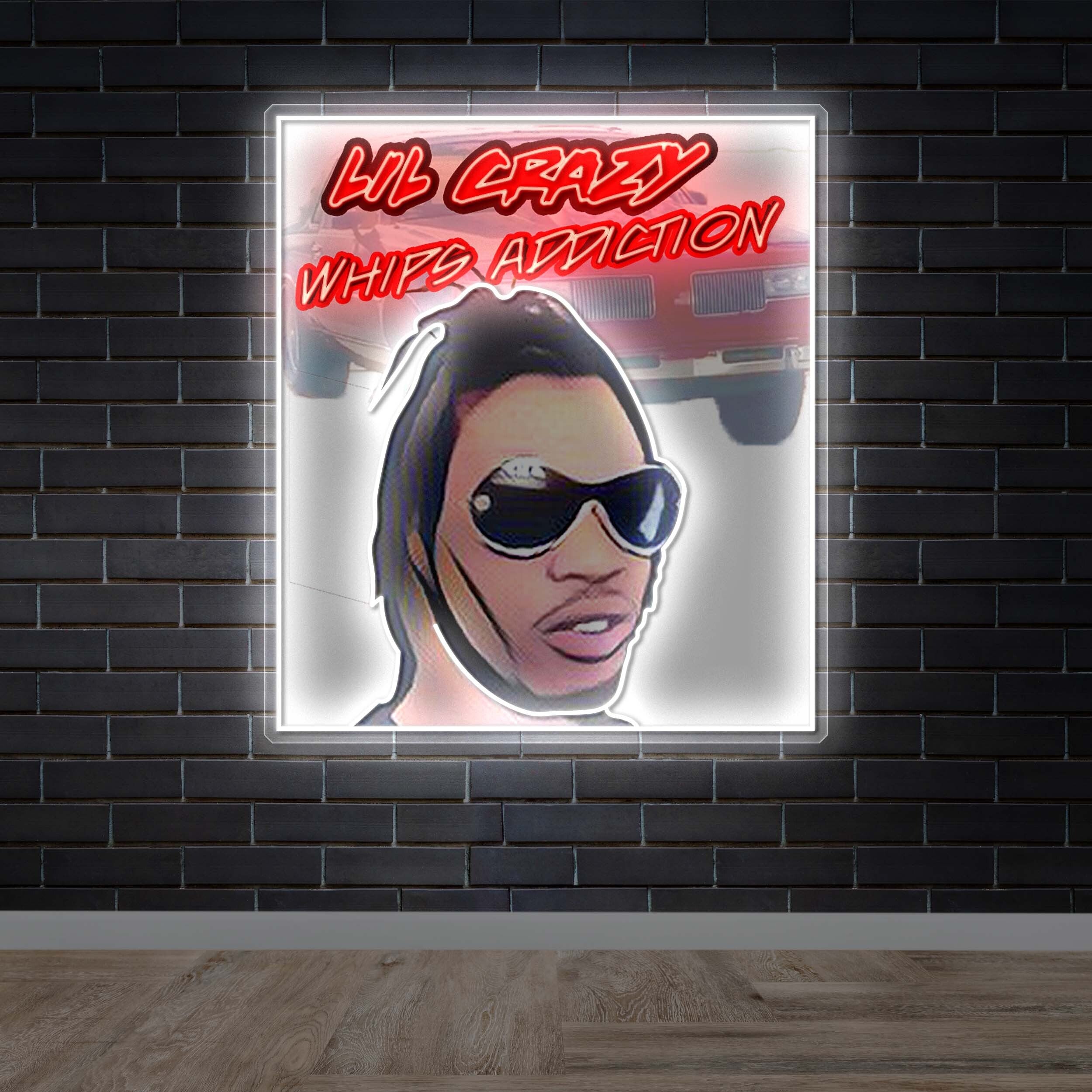 Lil Crazy Whips Addiction – Premium Neon Artwork