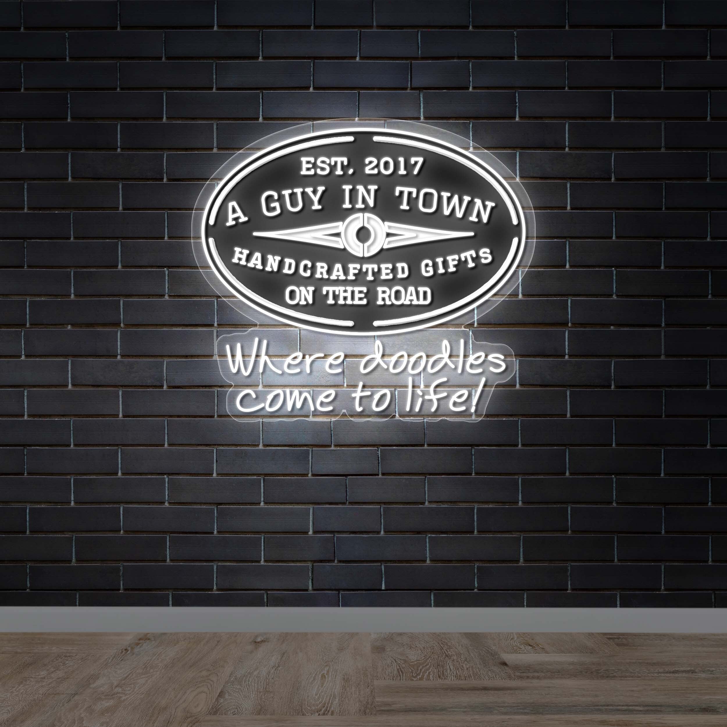 A Guy In Town - Premium Neon Artwork