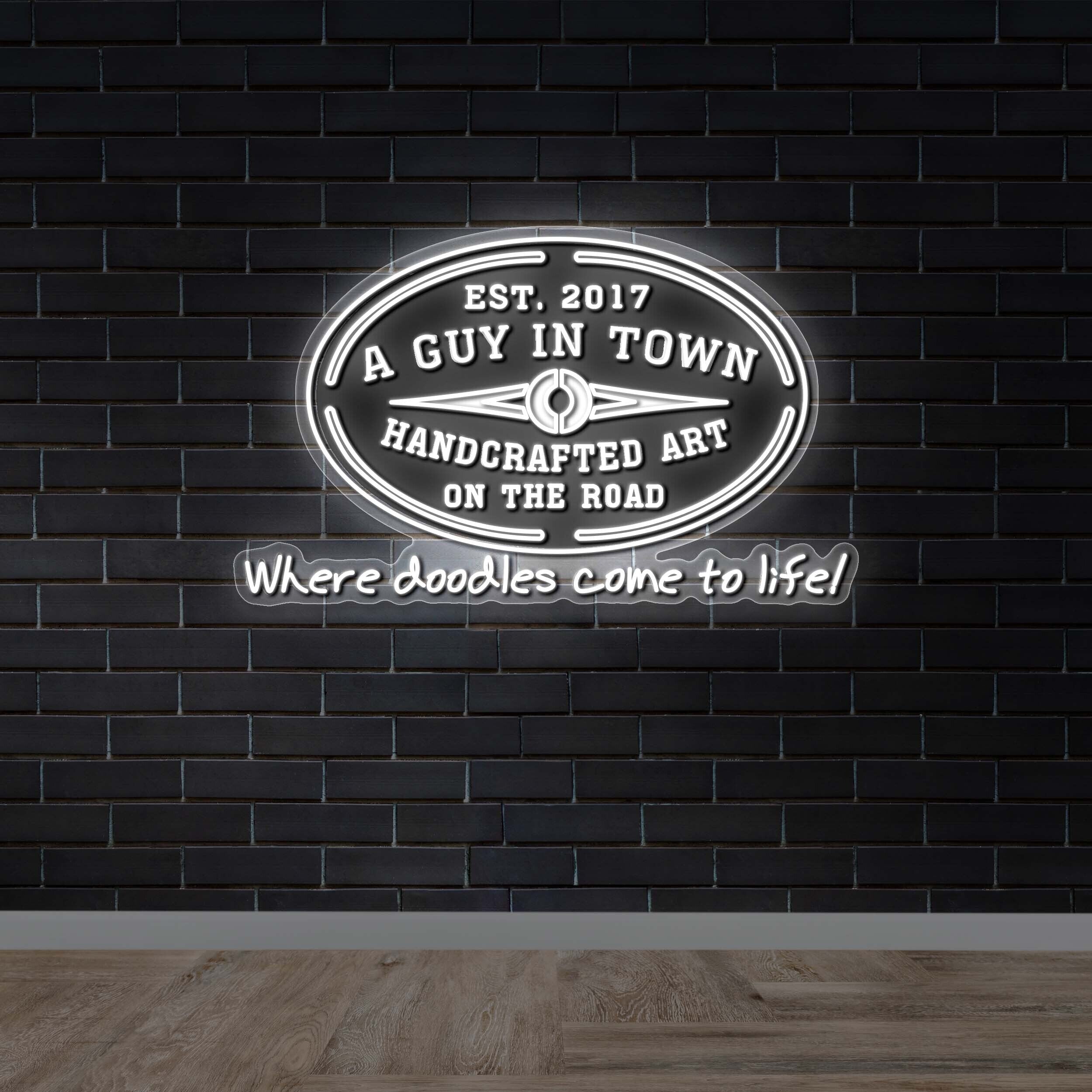 A Guy In Town - Premium Neon Artwork