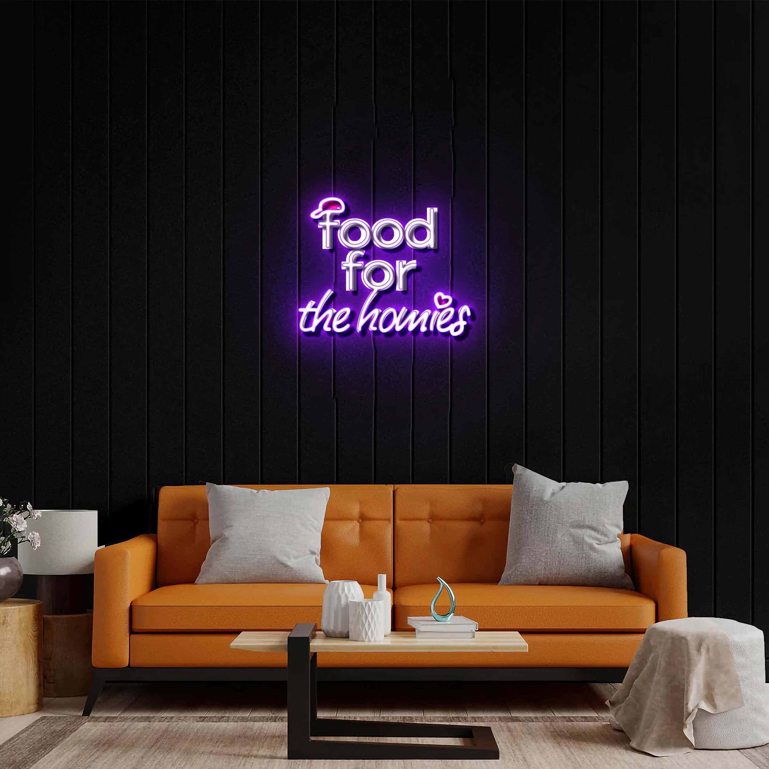Food for the homies - Premium Neon Artwork