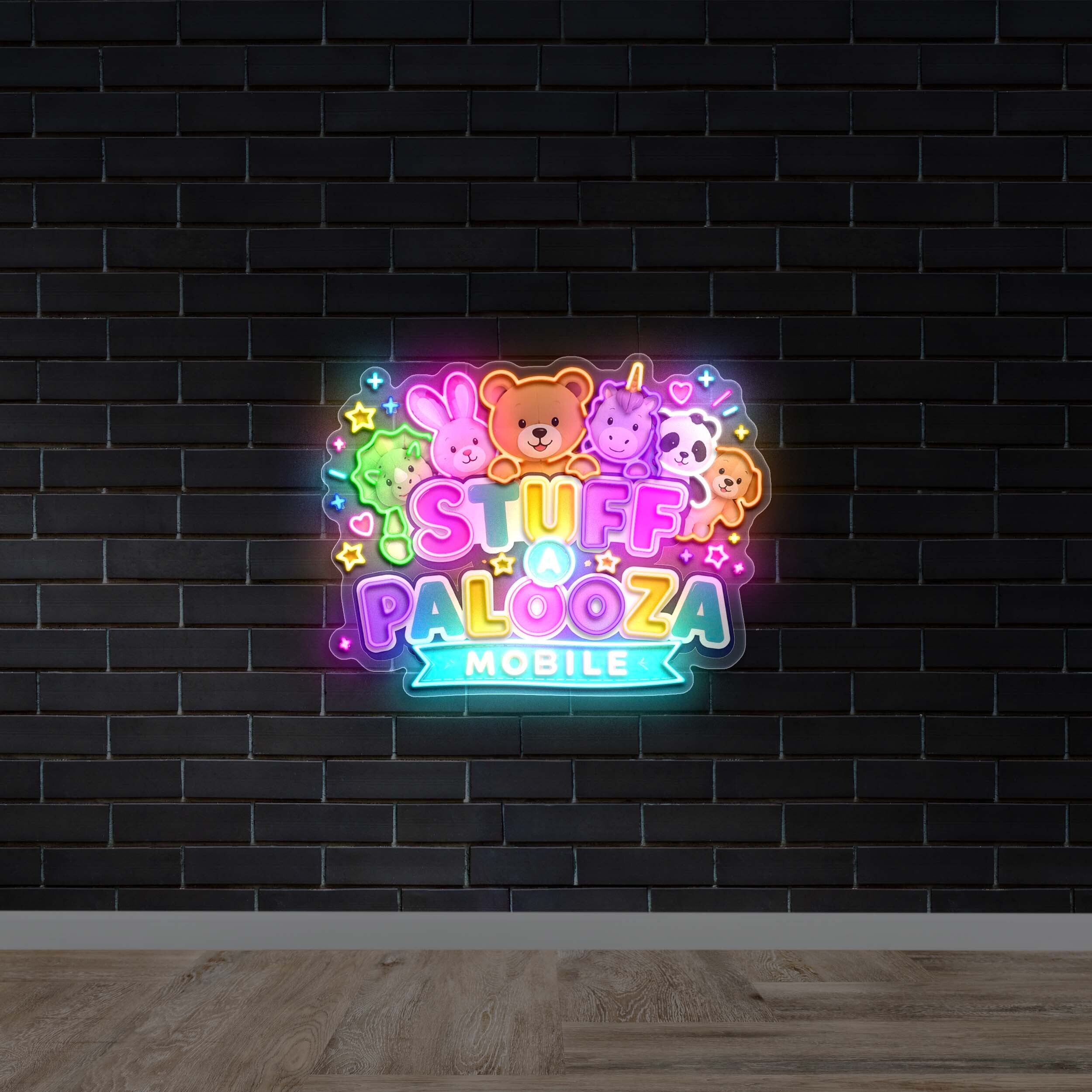 Stuff A Palooza Mobile - Premium Neon Artwork
