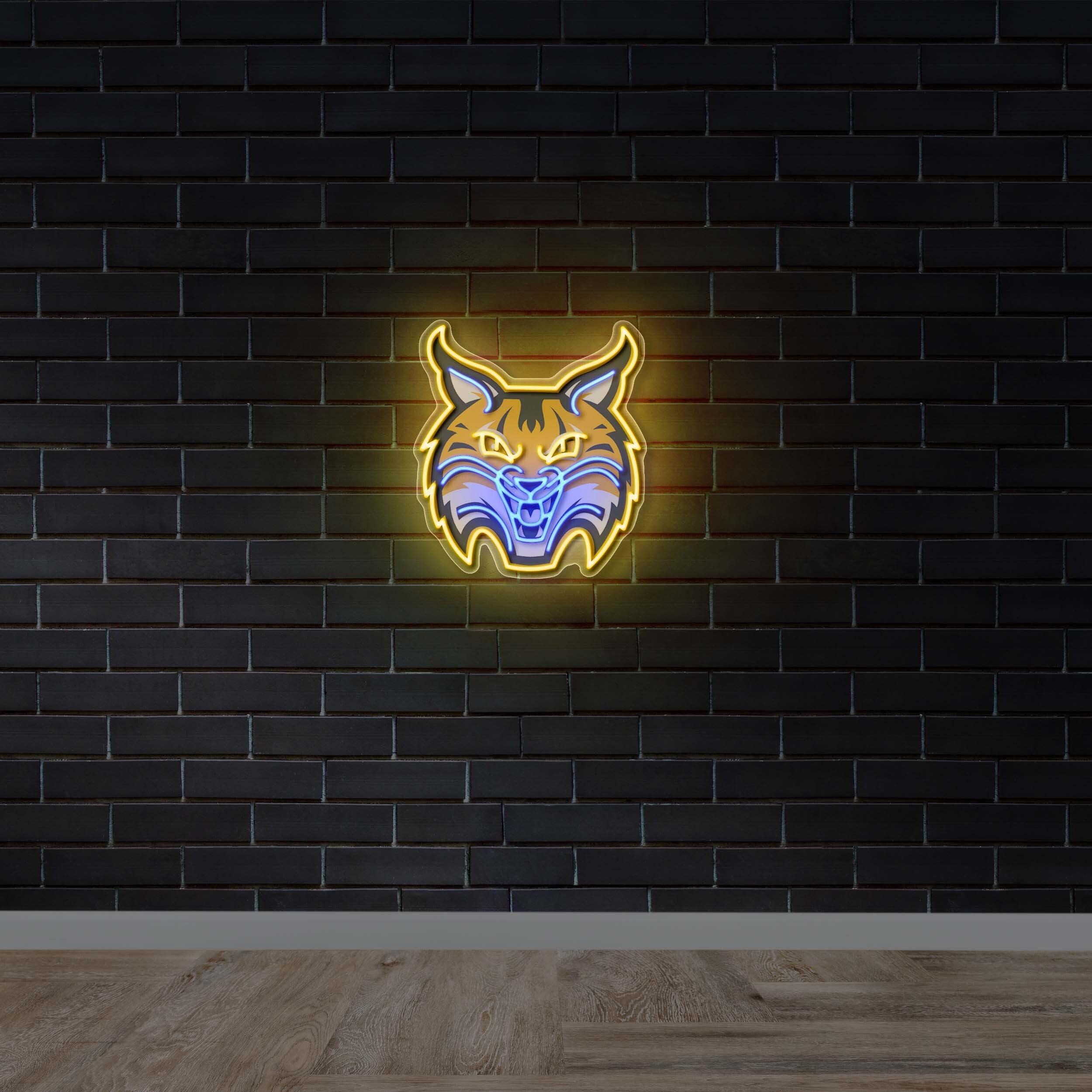 Quinnipiac Bobcat logo -
Premium Neon Artwork