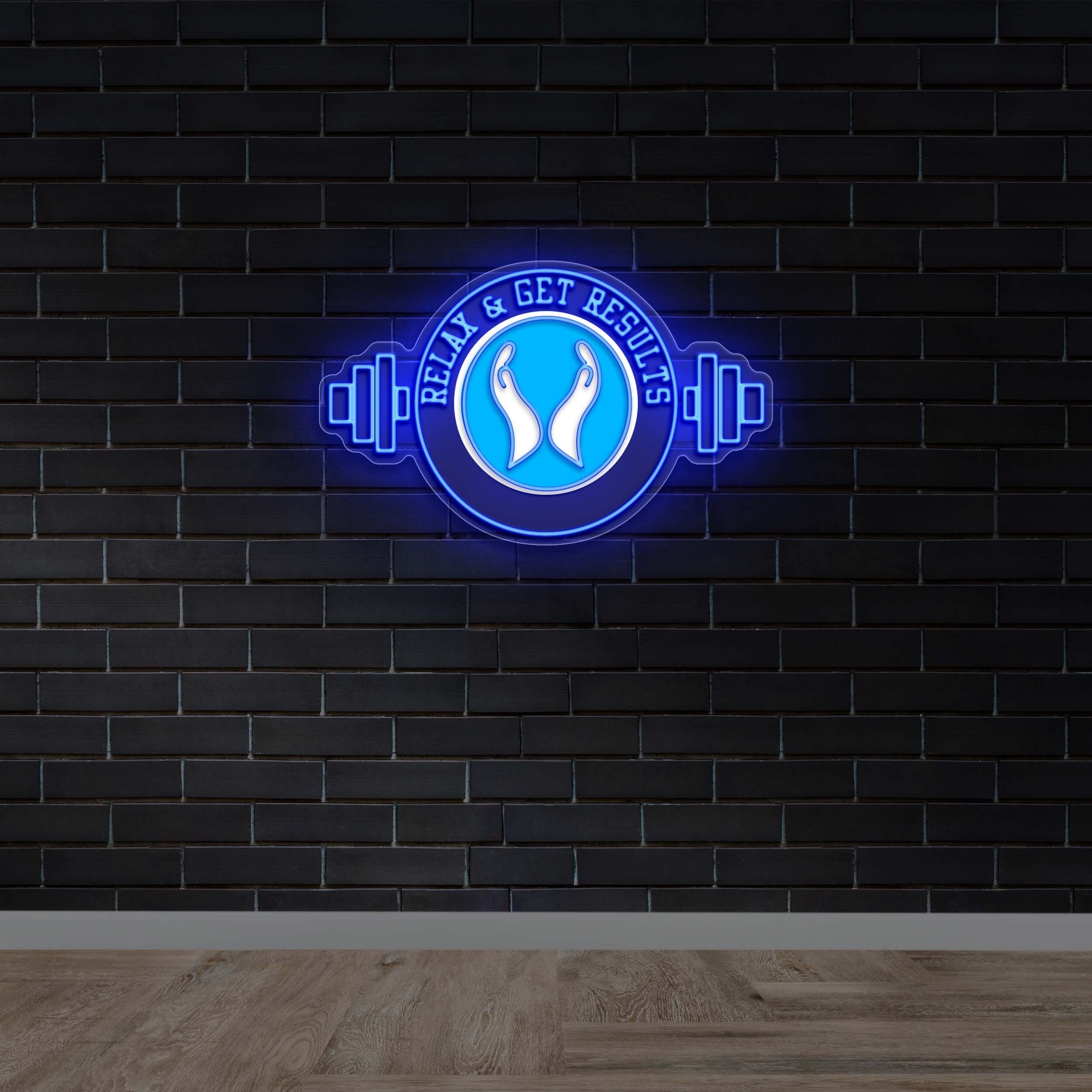 Relax & Get Results - Premium Neon Artwork