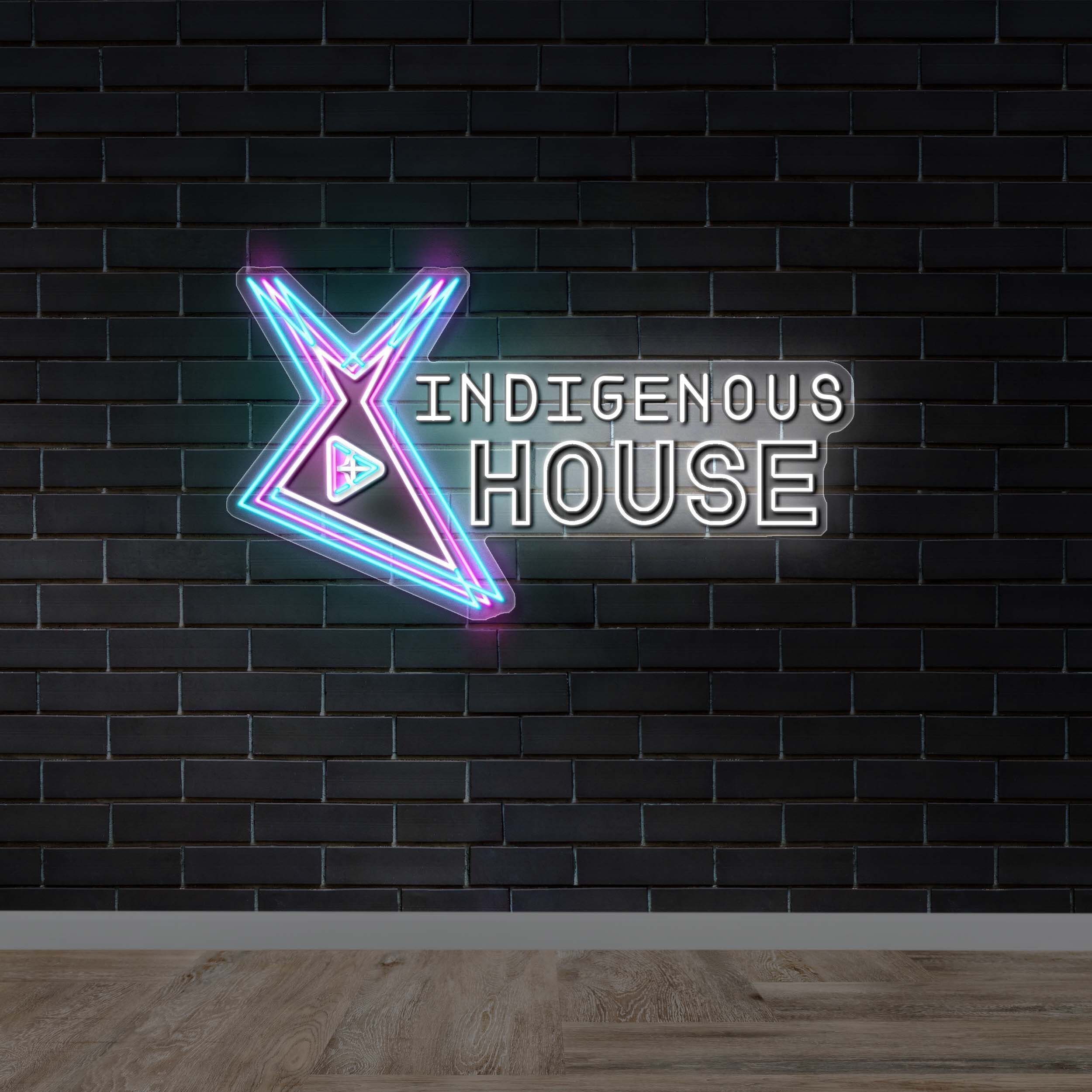Indigenous House - Premium Neon Artwork
