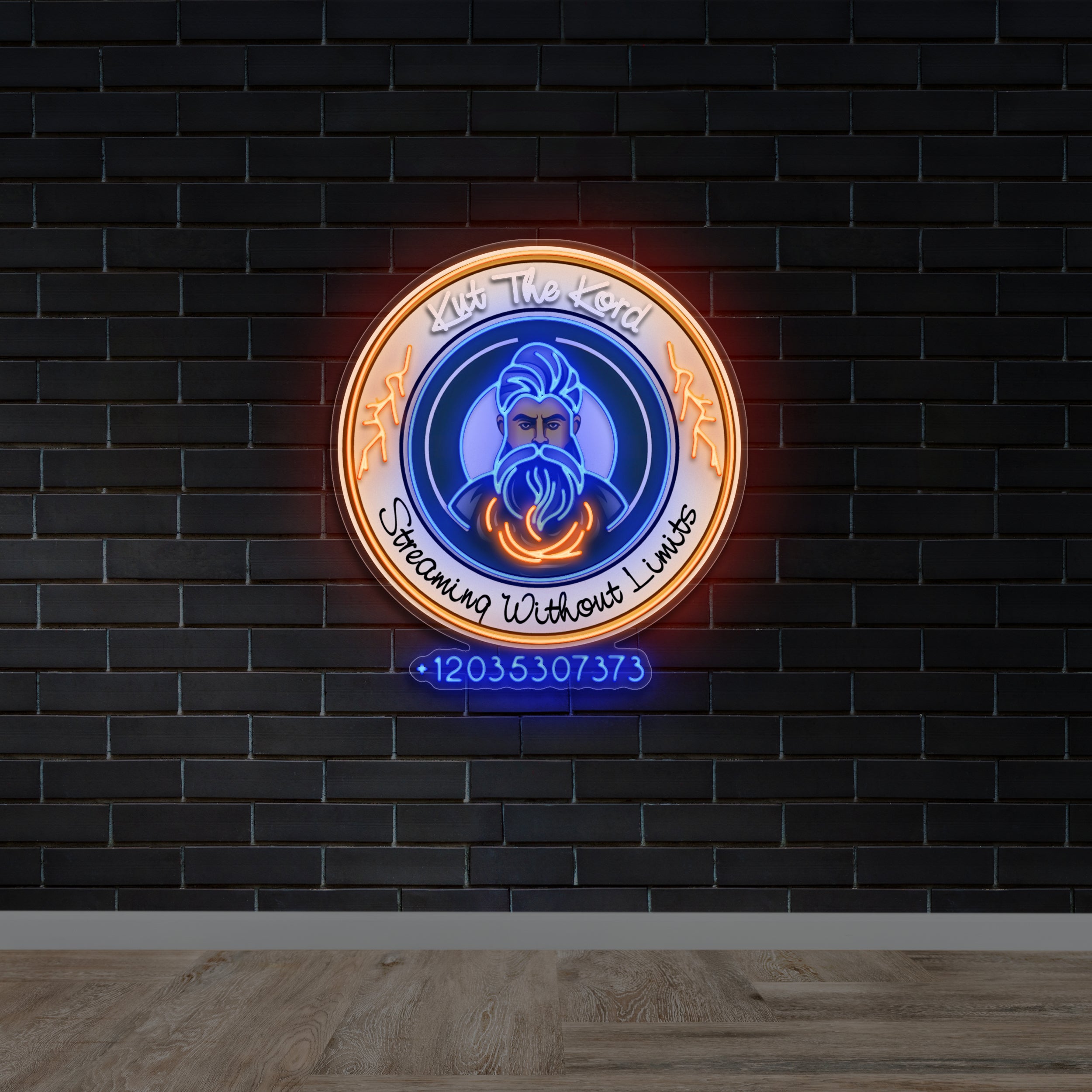 KUT THE KORD STREAMING WITHOUT LIMITS - Premium Neon Artwork
