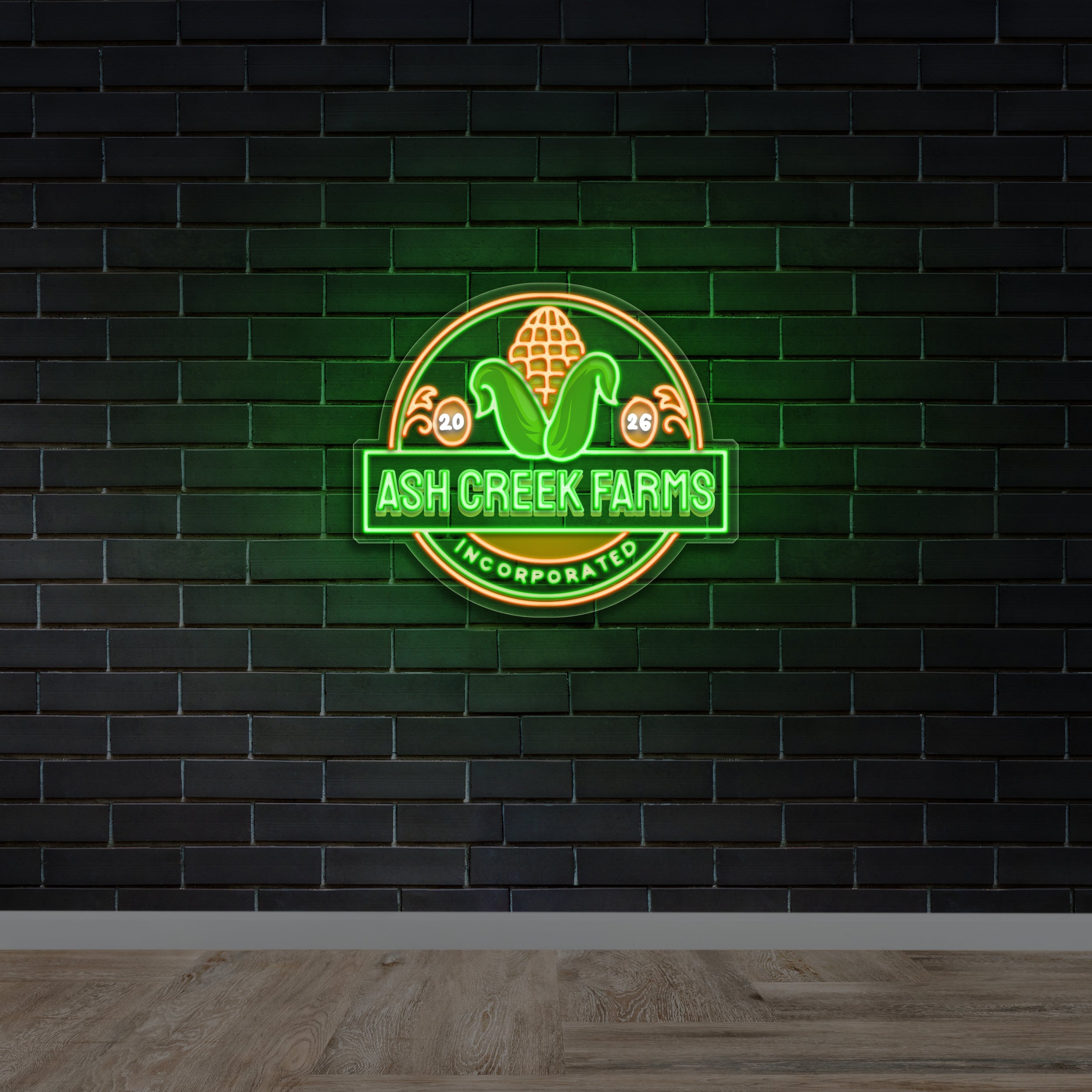 Ash Creek Farms - Premium Neon Artwork