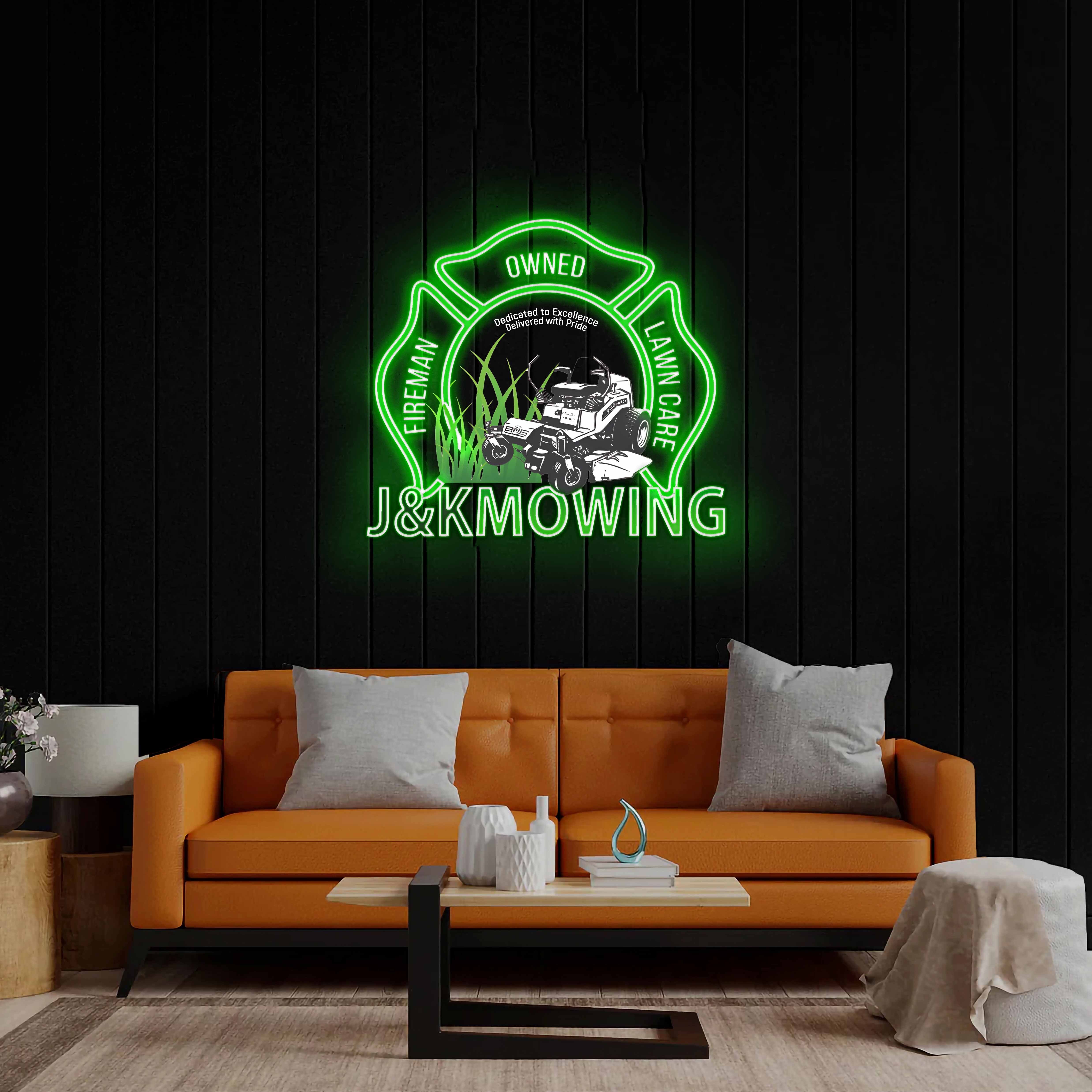 J&K Mowing - Premium Neon Artwork