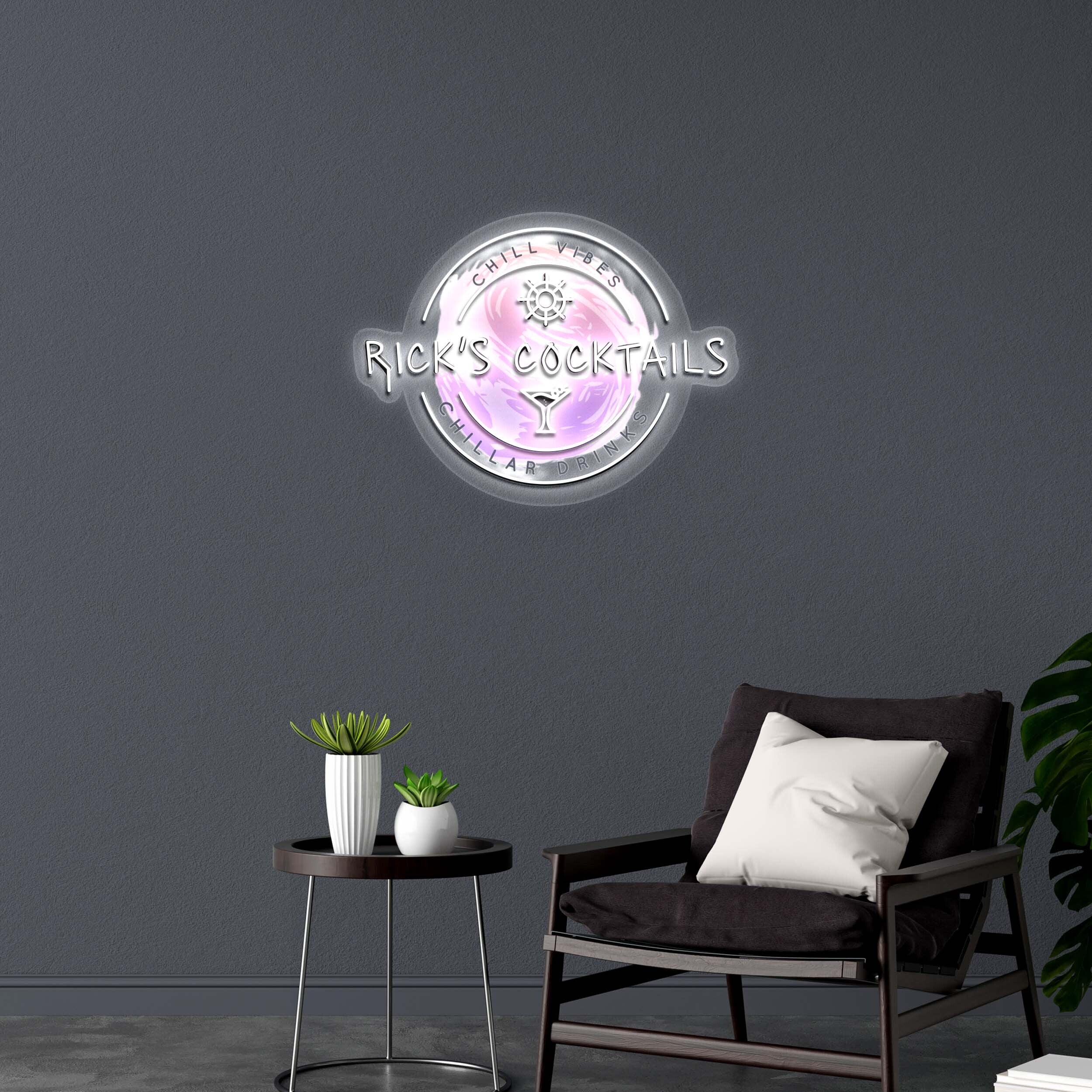 RICK'S COCKTAILS - Premium Neon Artwork