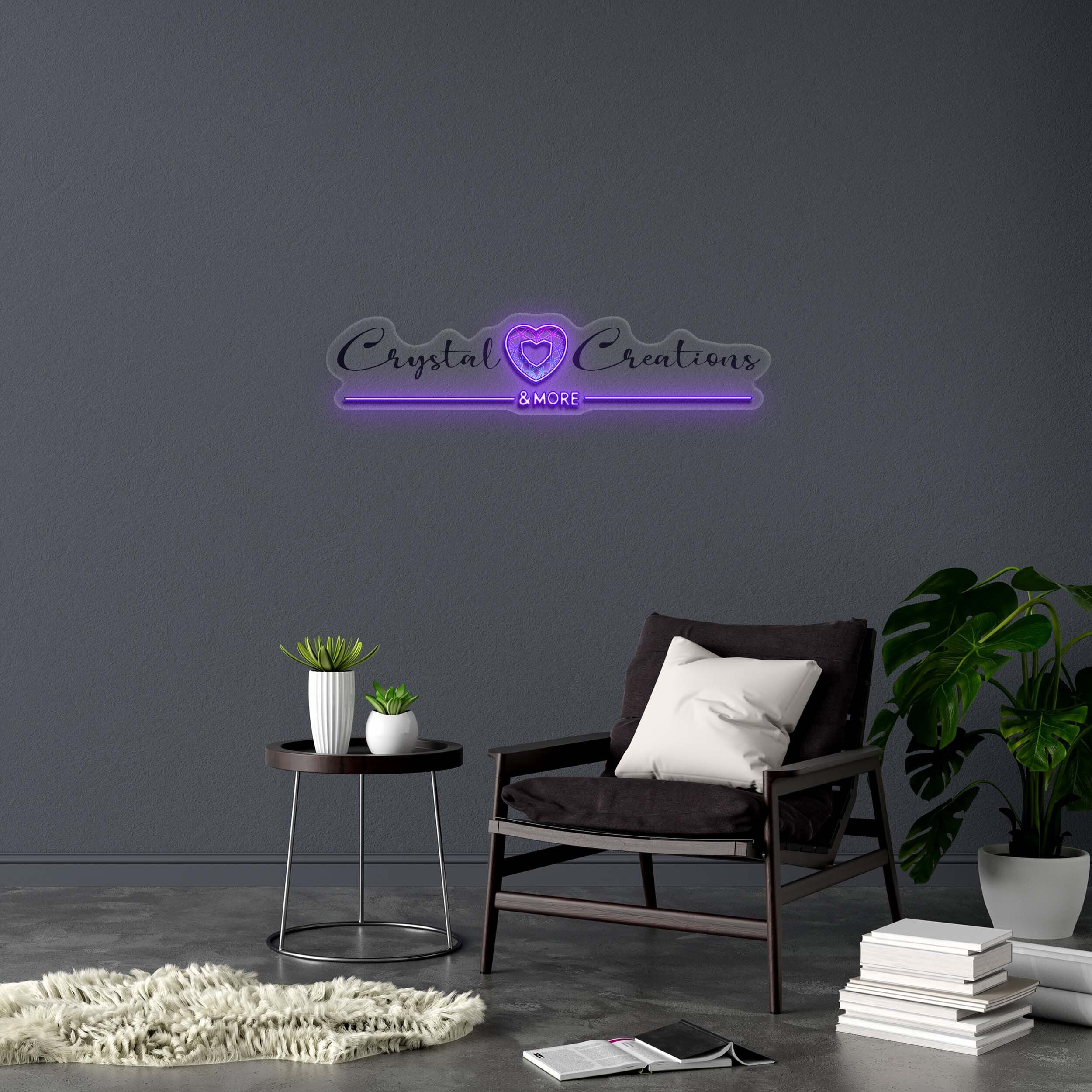 Crystal Creations & MORE - Premium Neon Artwork