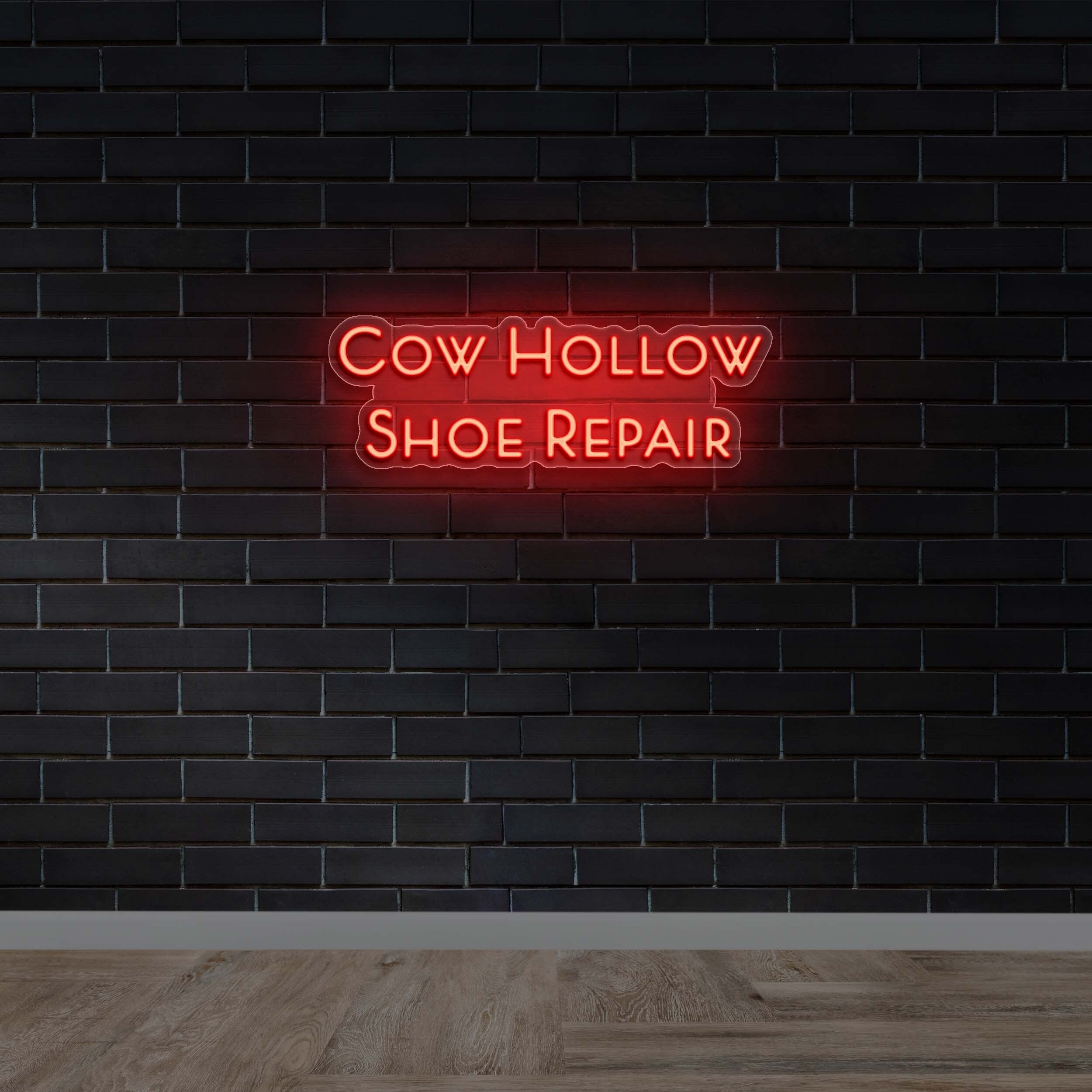 Cow Hollow Shoe Repair - Premium Neon Artwork