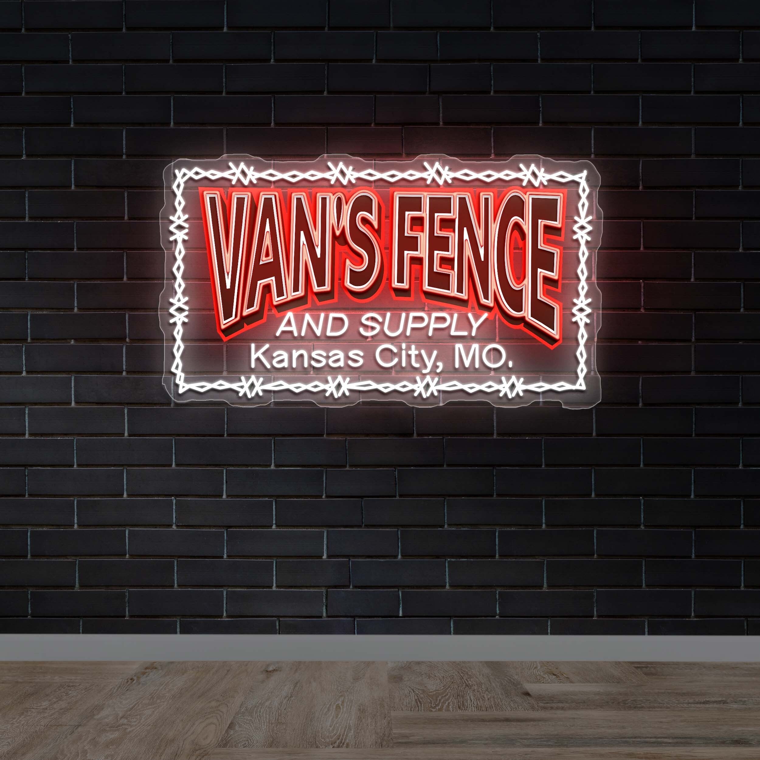 Van's Fence And Supply Kansas City MO - Premium Neon Artwork