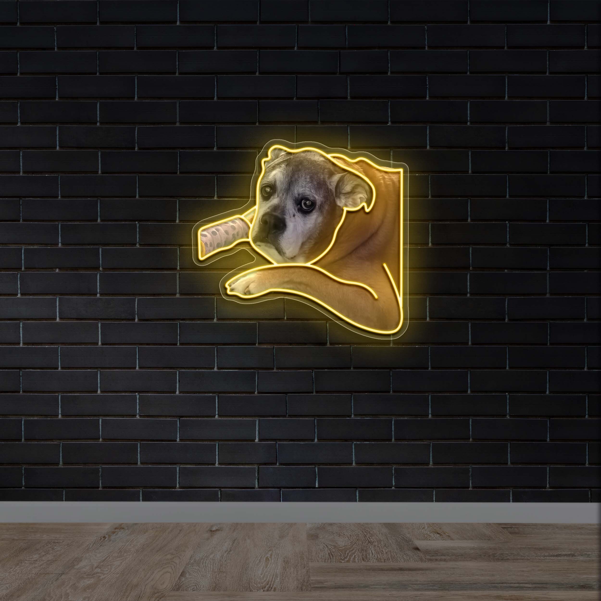 Bulldog - Premium Neon Artwork