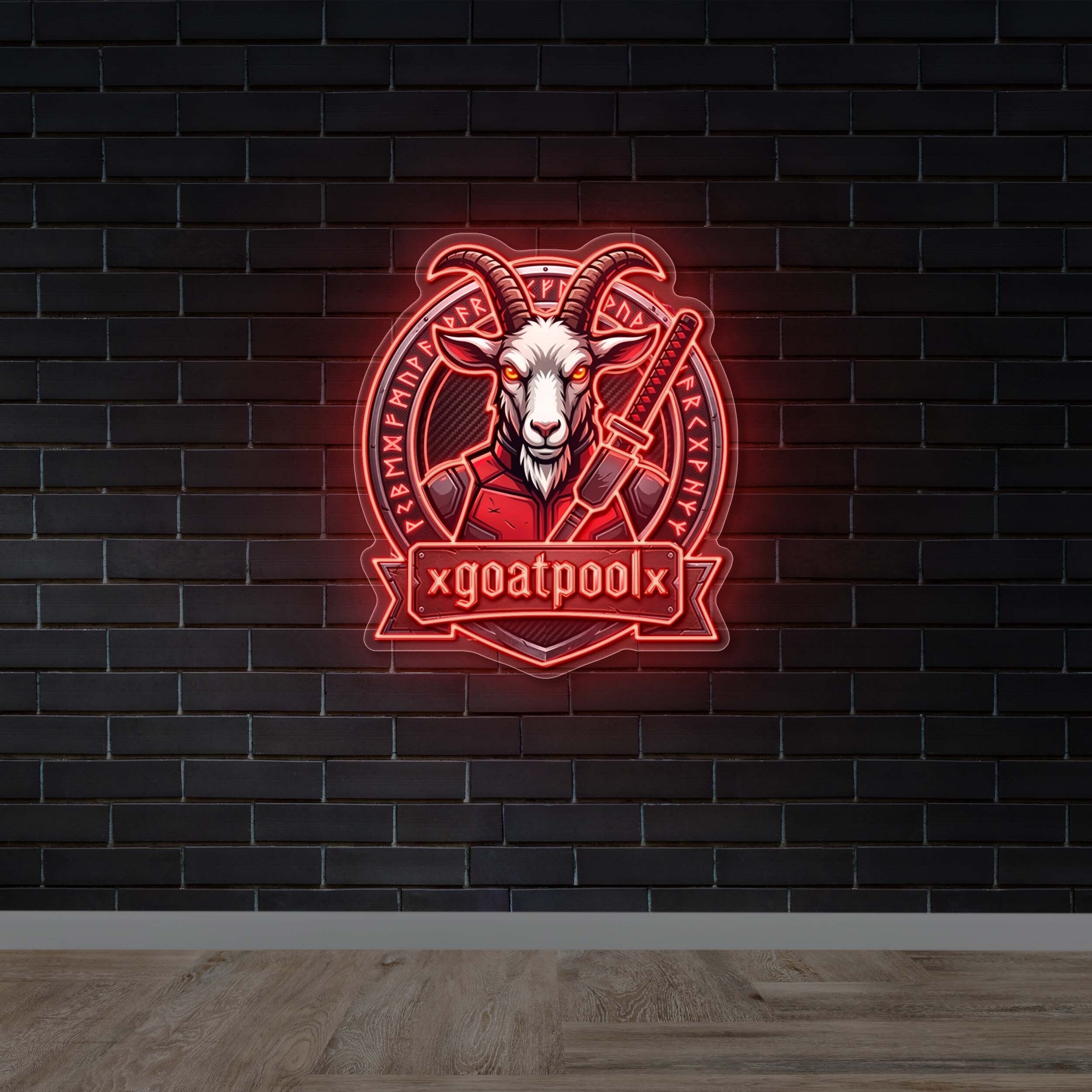 goatpool - Premium Neon Artwork