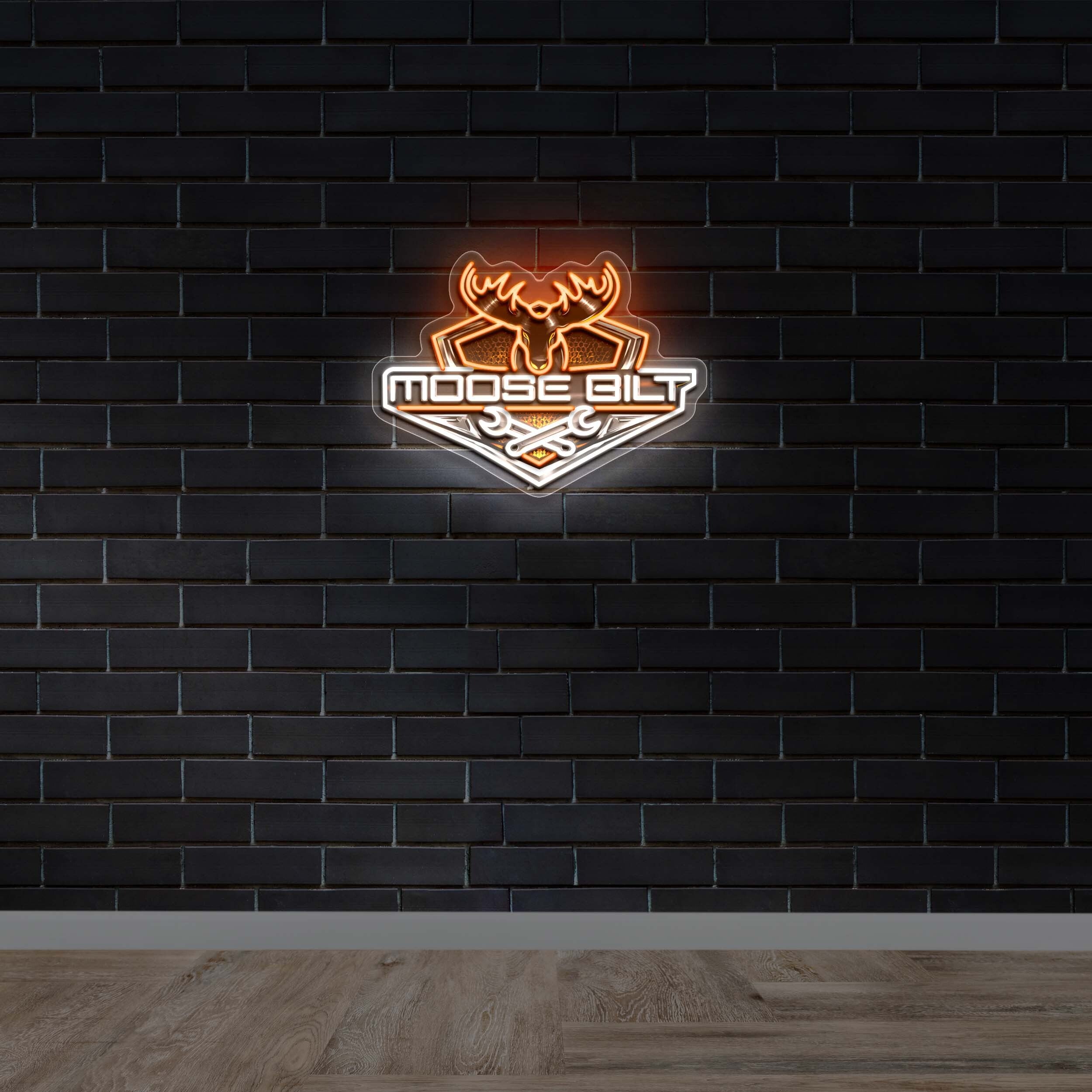 MOOSE BUILT - Premium Neon Artwork