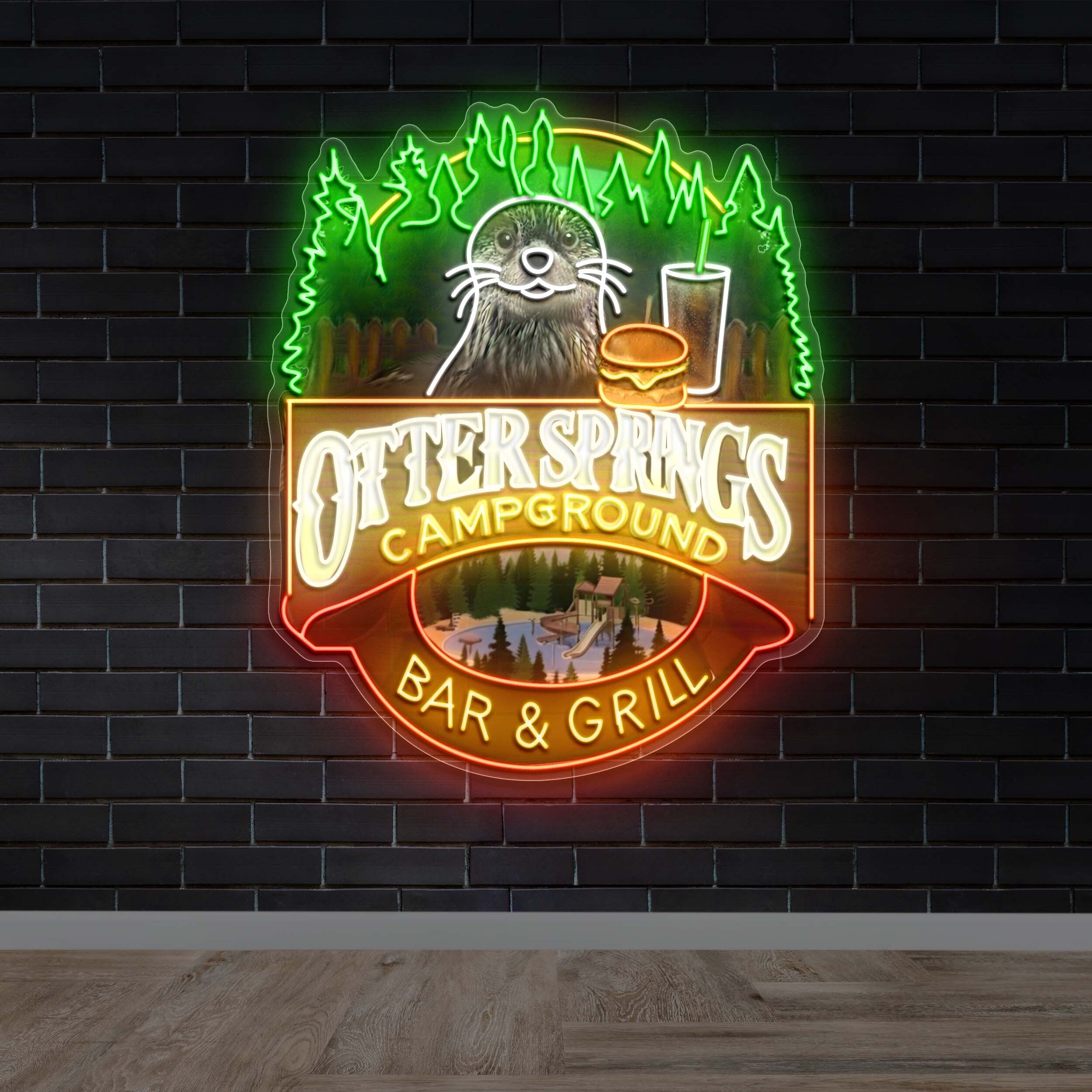 OTTER SPRINGS CAMPGROUND - Premium Neon Artwork