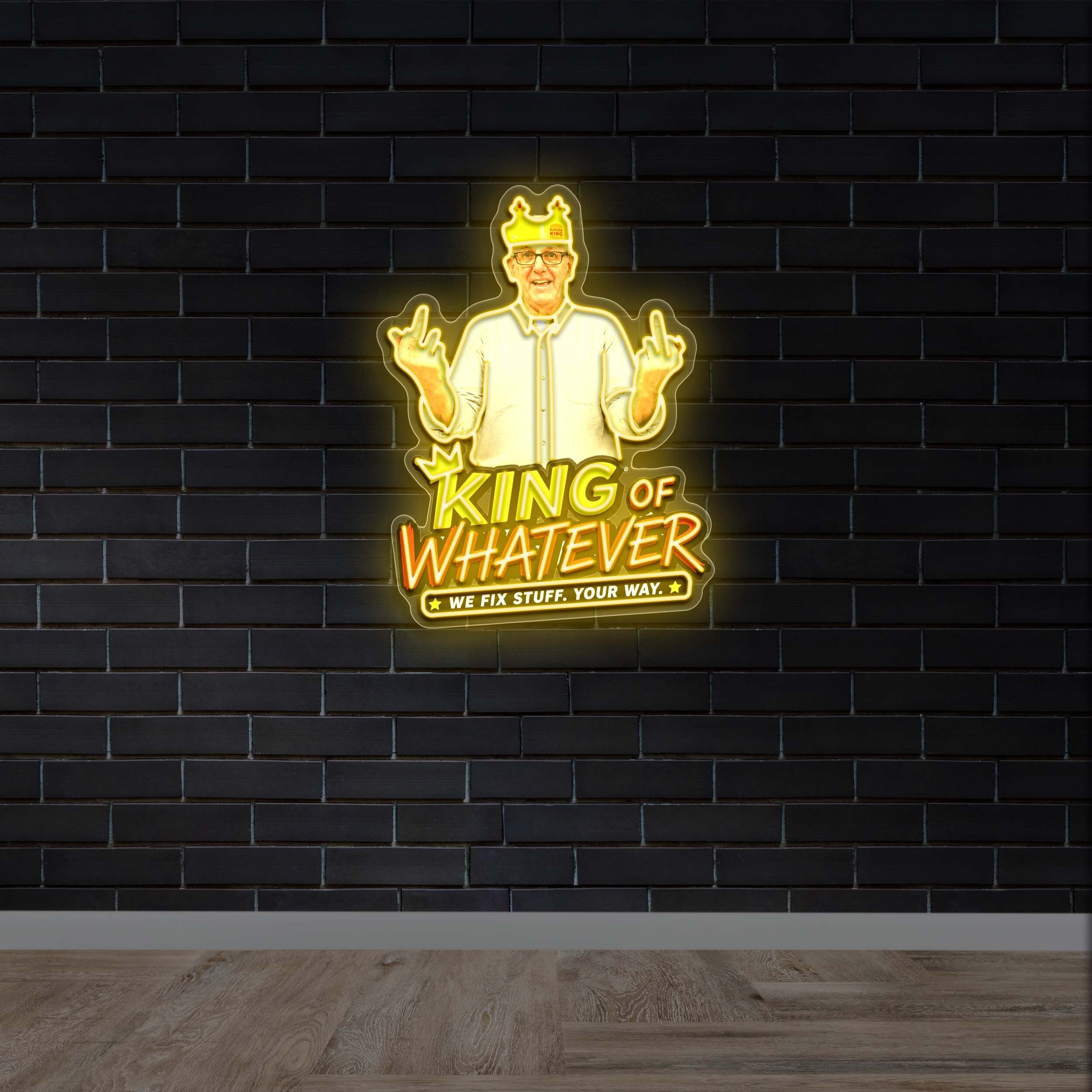 King of Whatever - Premium Neon Artwork