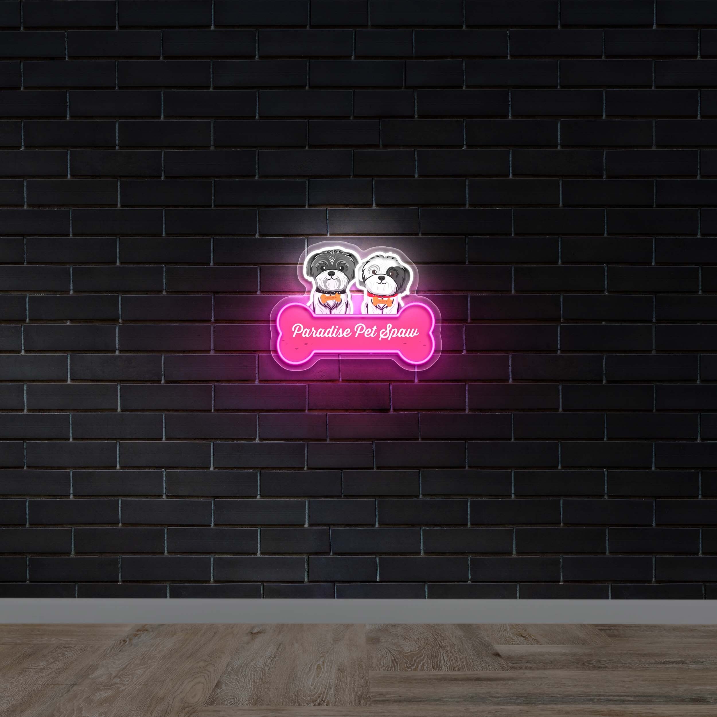Paradise Pet Spaw – Premium Neon Artwork