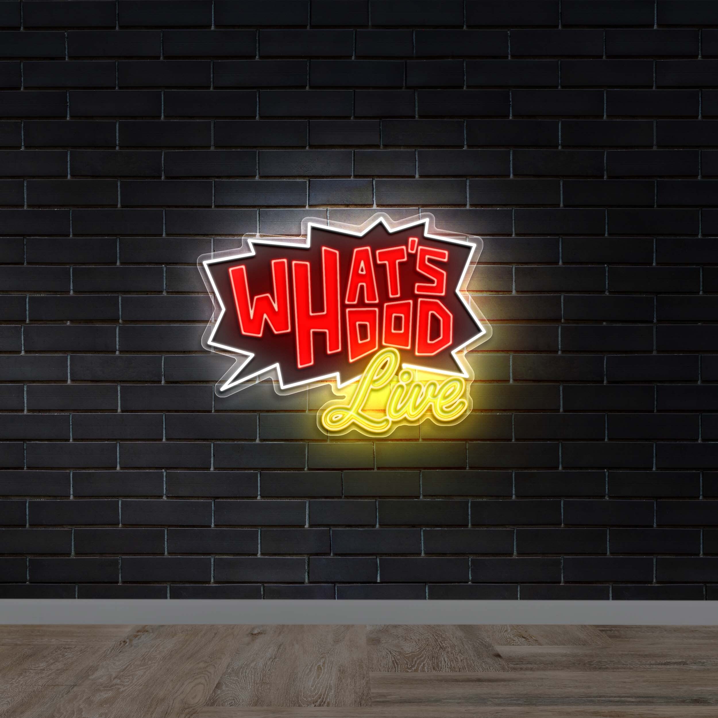 What's Hood Live - Premium Neon Artwork