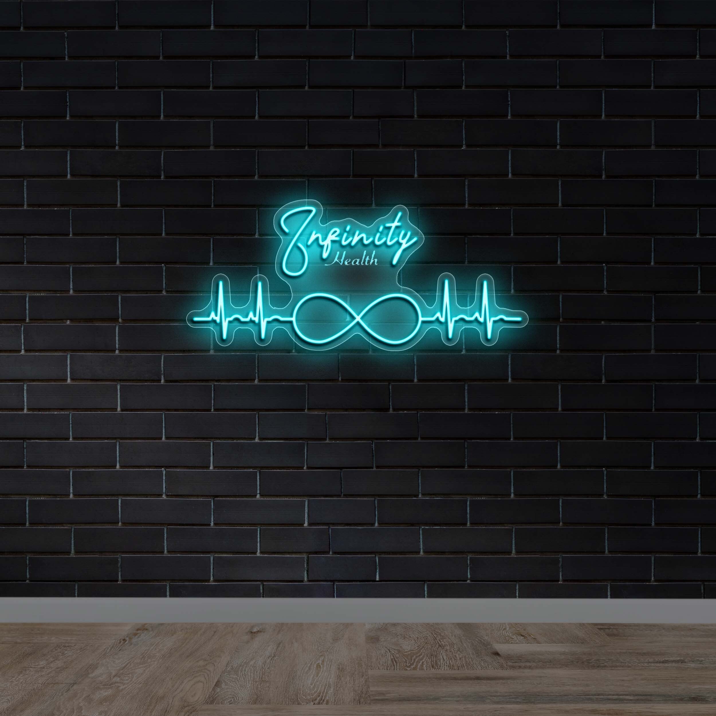 Infinity Health - Premium Neon Artwork