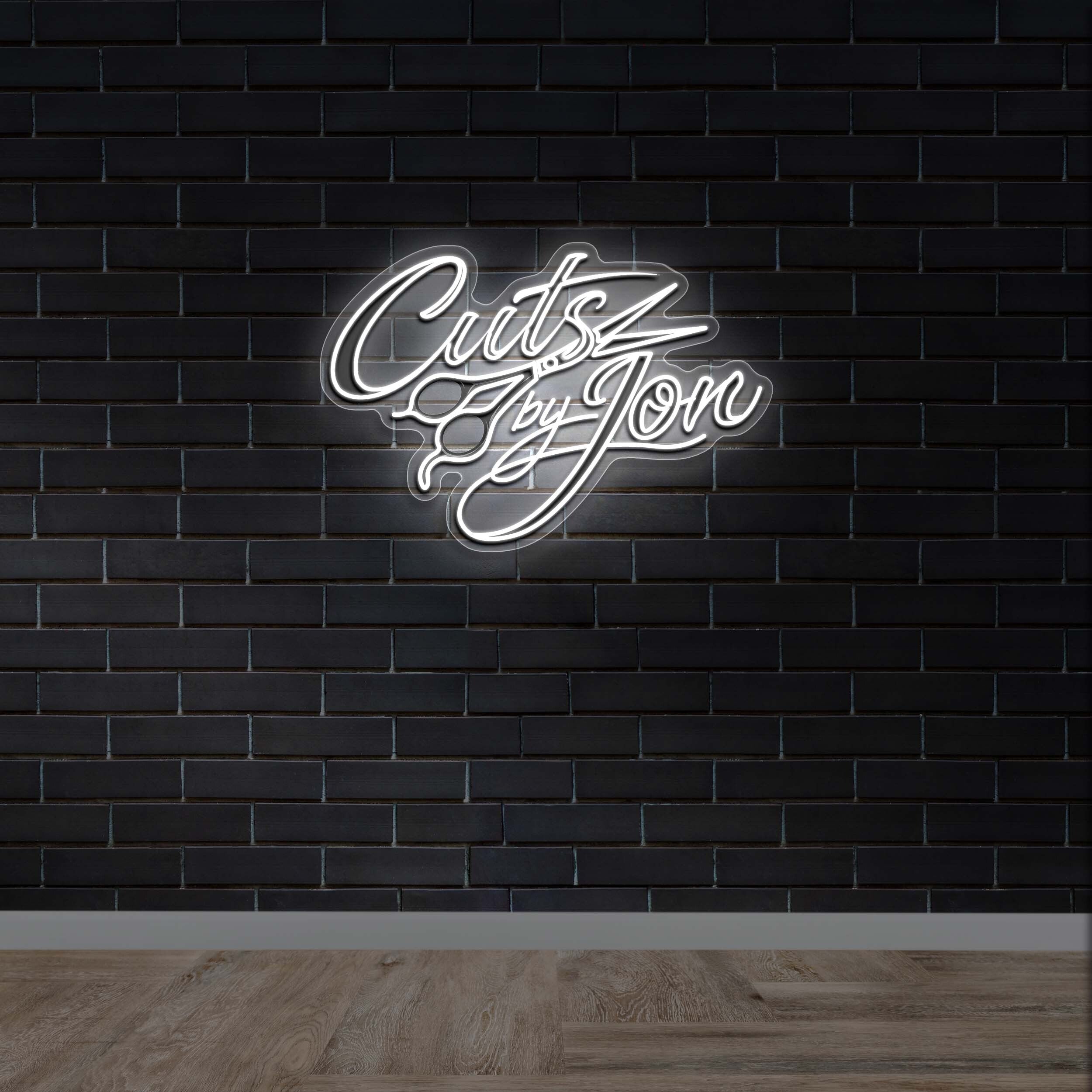 CUTS BY JON - Premium Neon Artwork