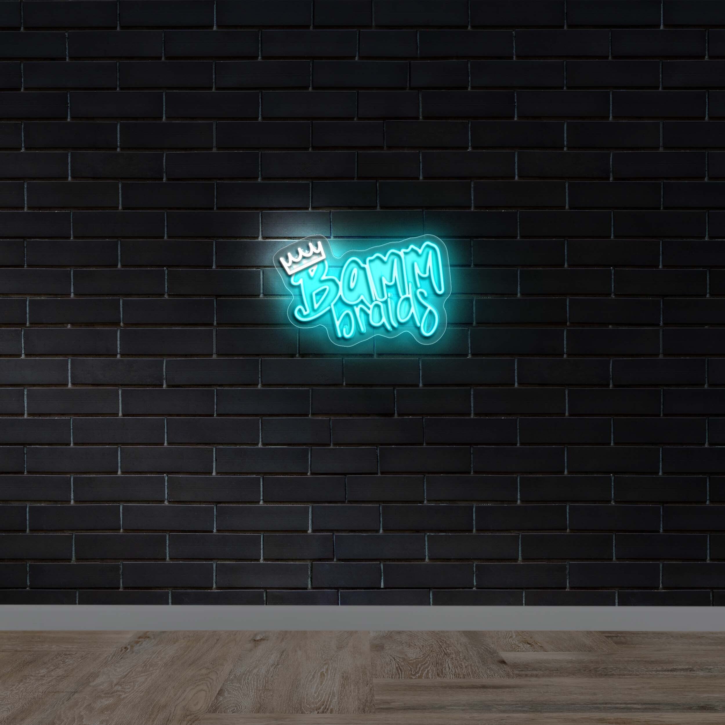 Bamm Braids – Premium Neon Artwork