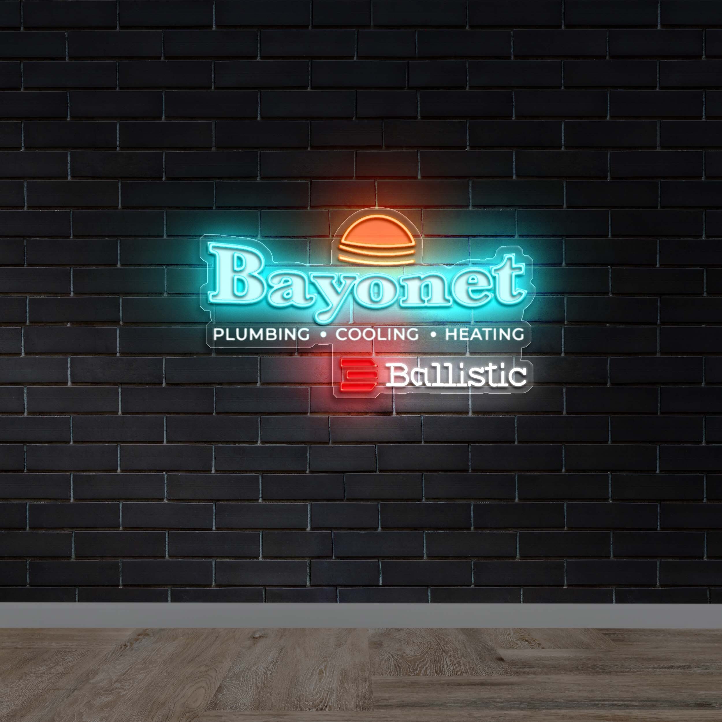 Bayonet Plumbing Cooling Heating | 2nd Version - Premium Neon Artwork