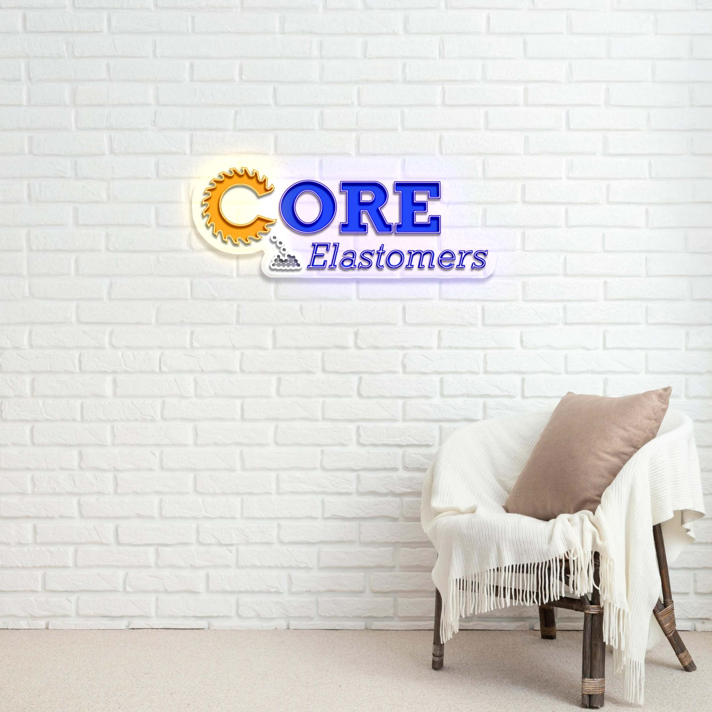 CORE ELASTOMERS - Premium Neon Artwork