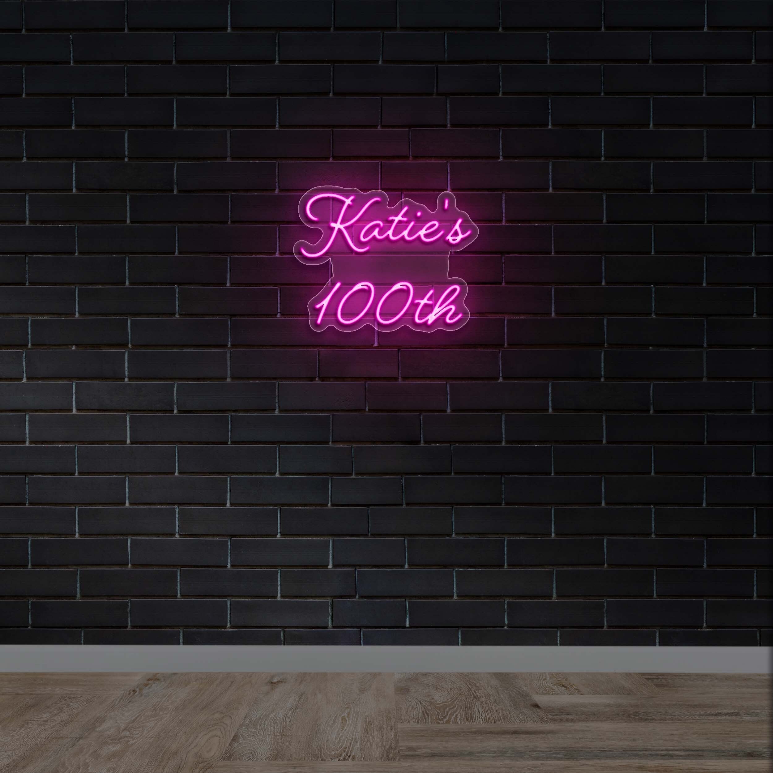 Katie's 100th - Premium Neon Artwork