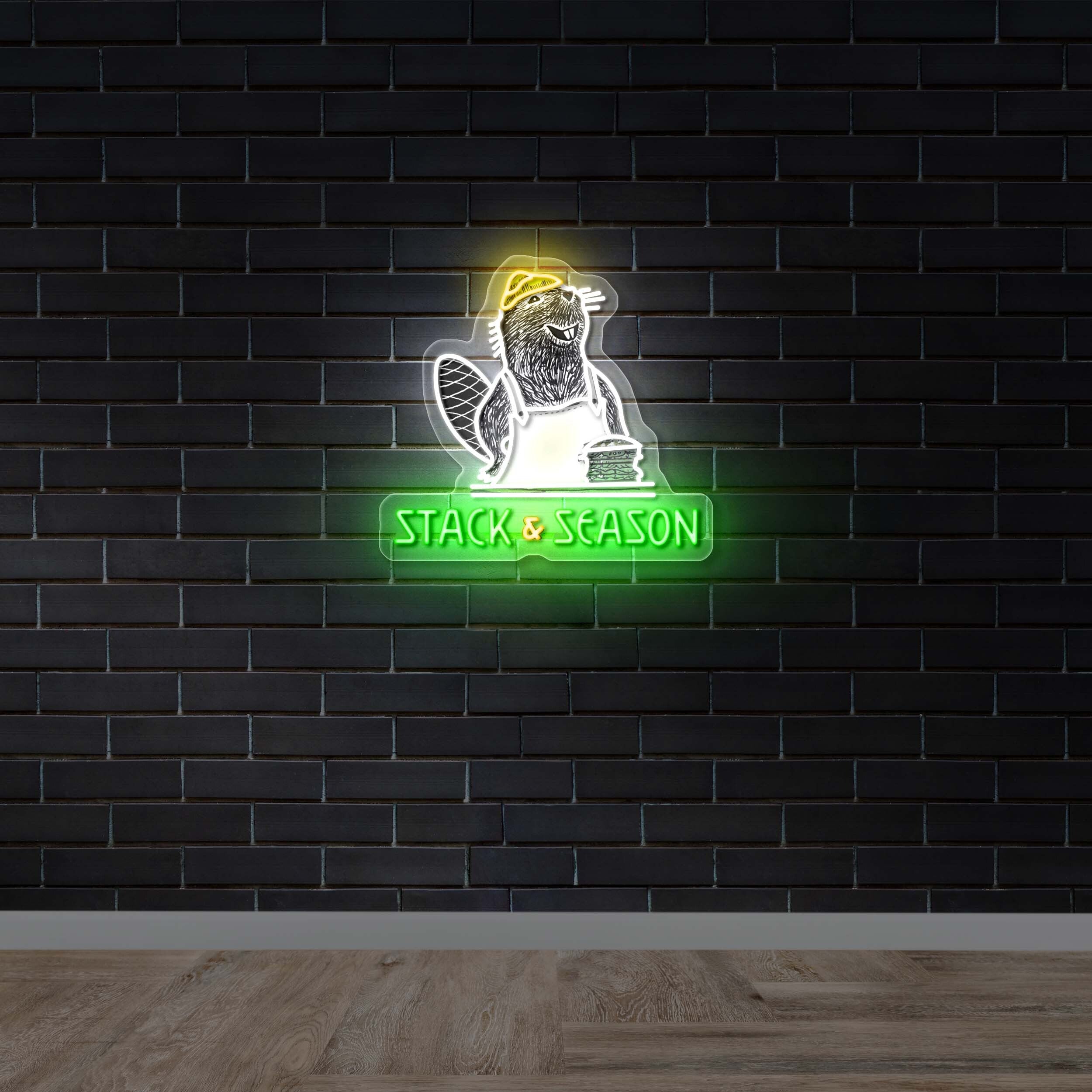 Stack & Season – Premium Neon Artwork