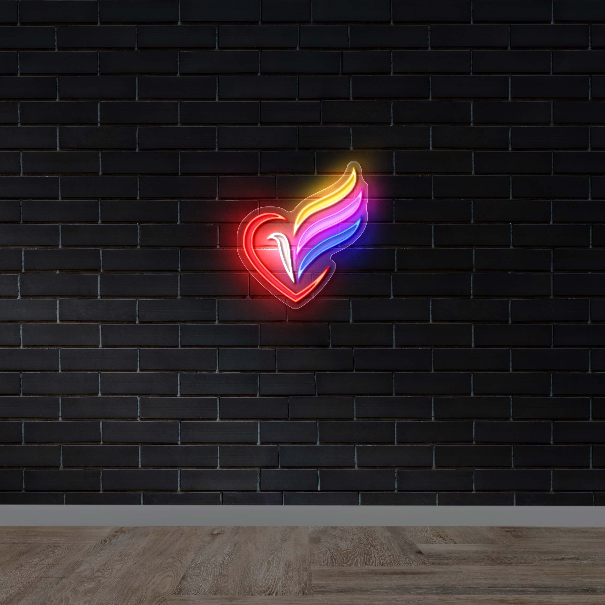 Heart Wing (Bundle option) - Premium Neon Artwork