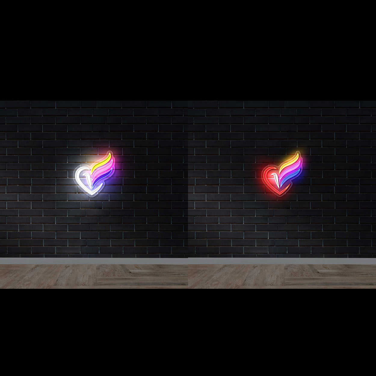 Heart Wing (Bundle option) - Premium Neon Artwork