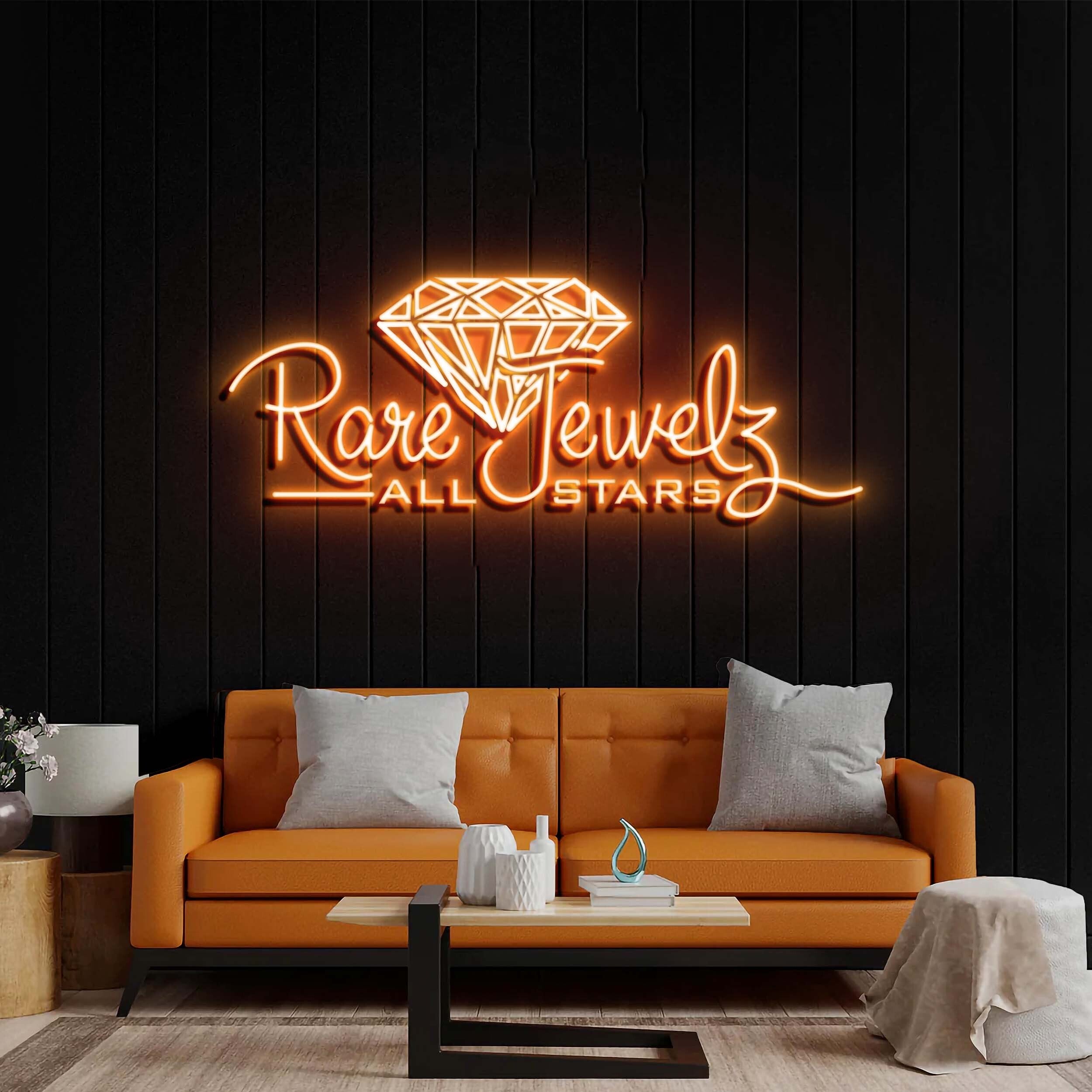 Rare Jewels - Premium Neon Artwork