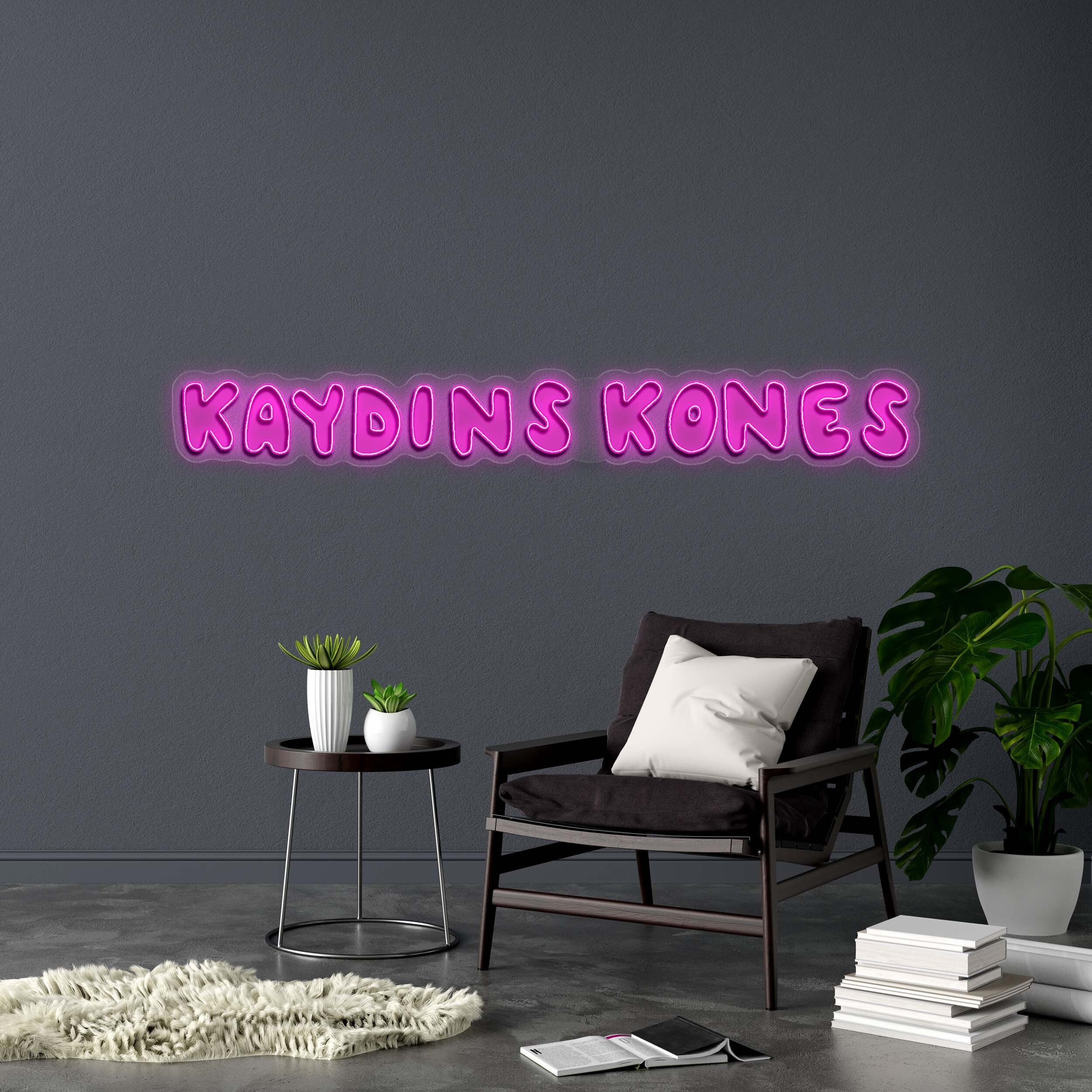 KAYDINS KONES - Premium Neon Artwork