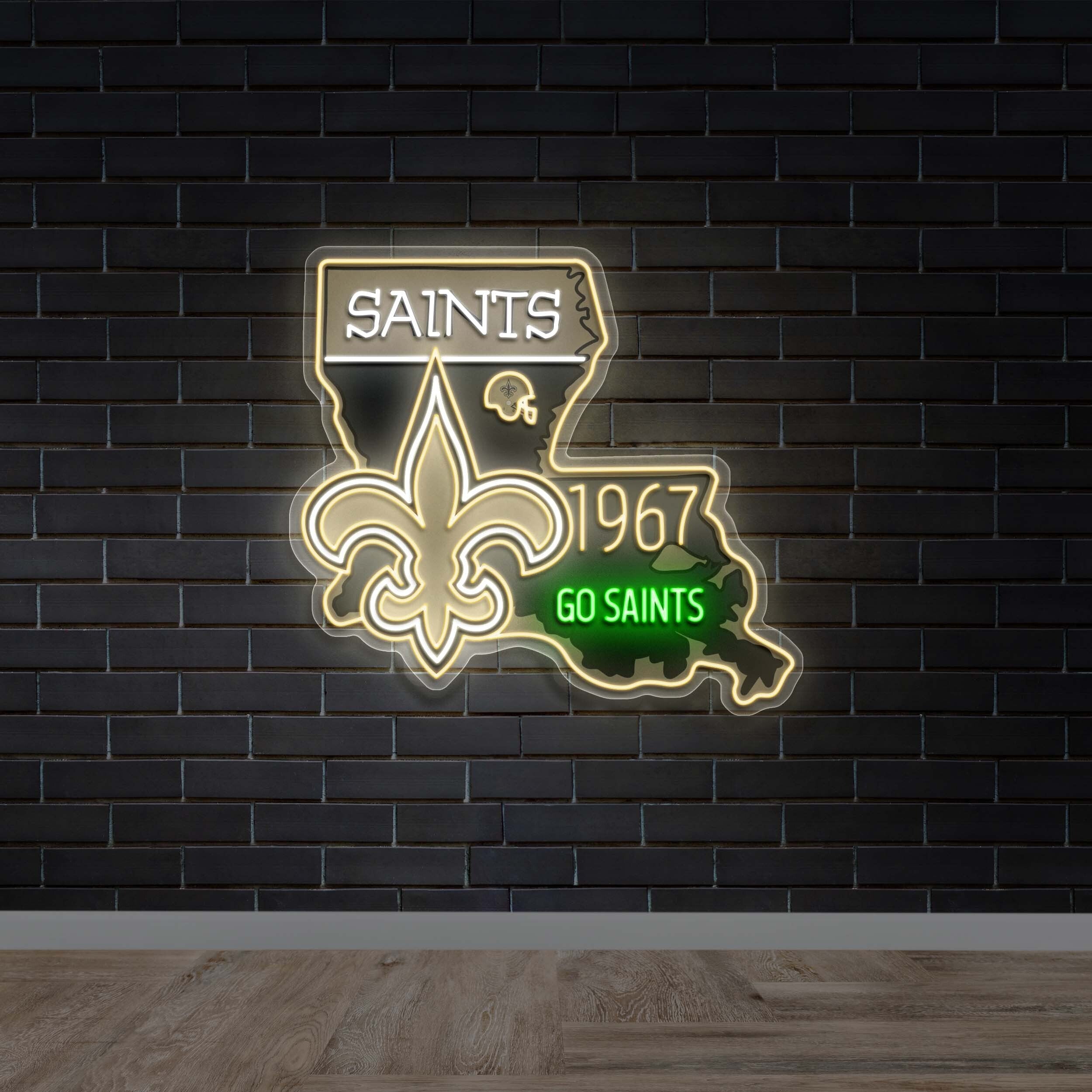 SAINTS - Premium Neon Artwork