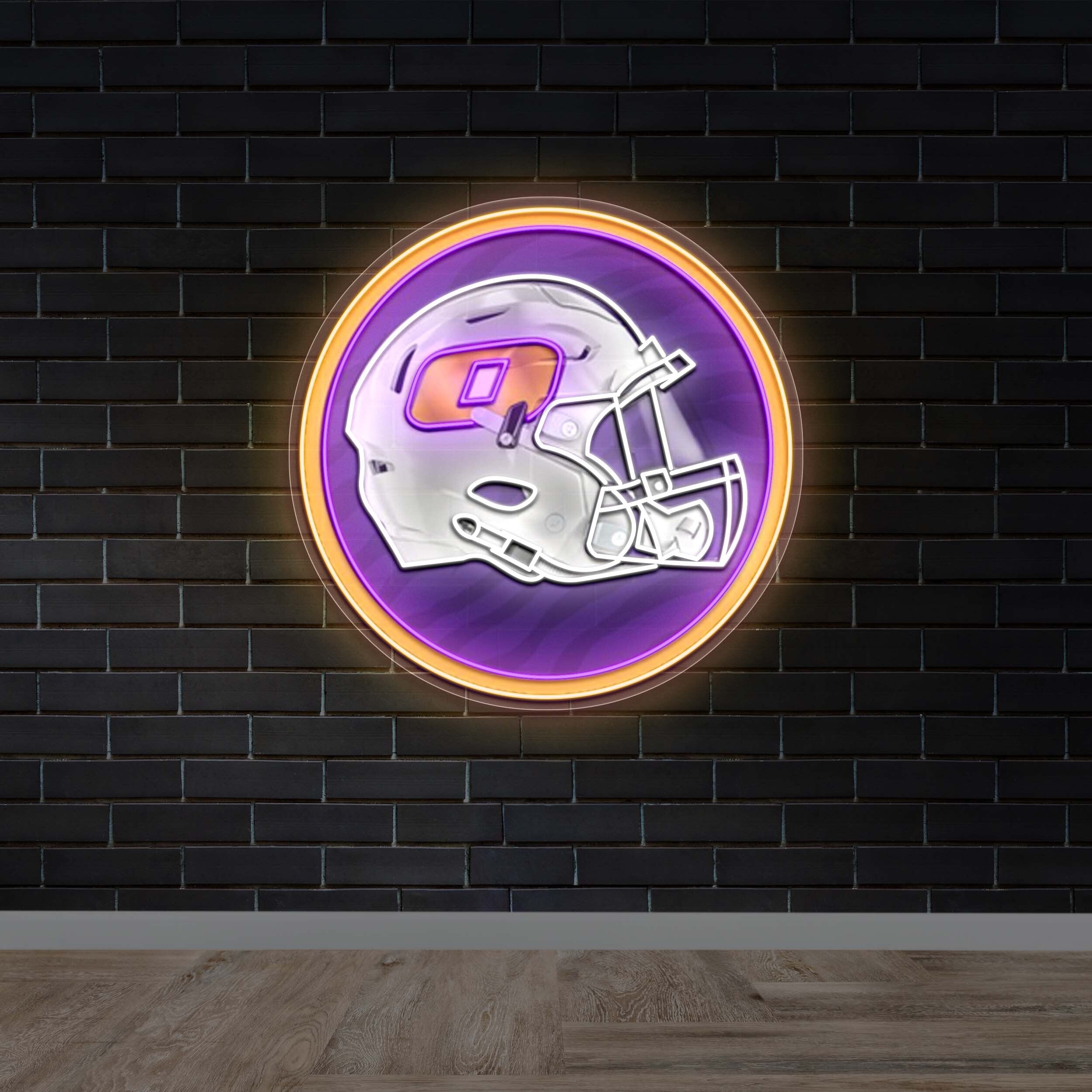 FOOTBALL HELMET - Premium Neon Artwork