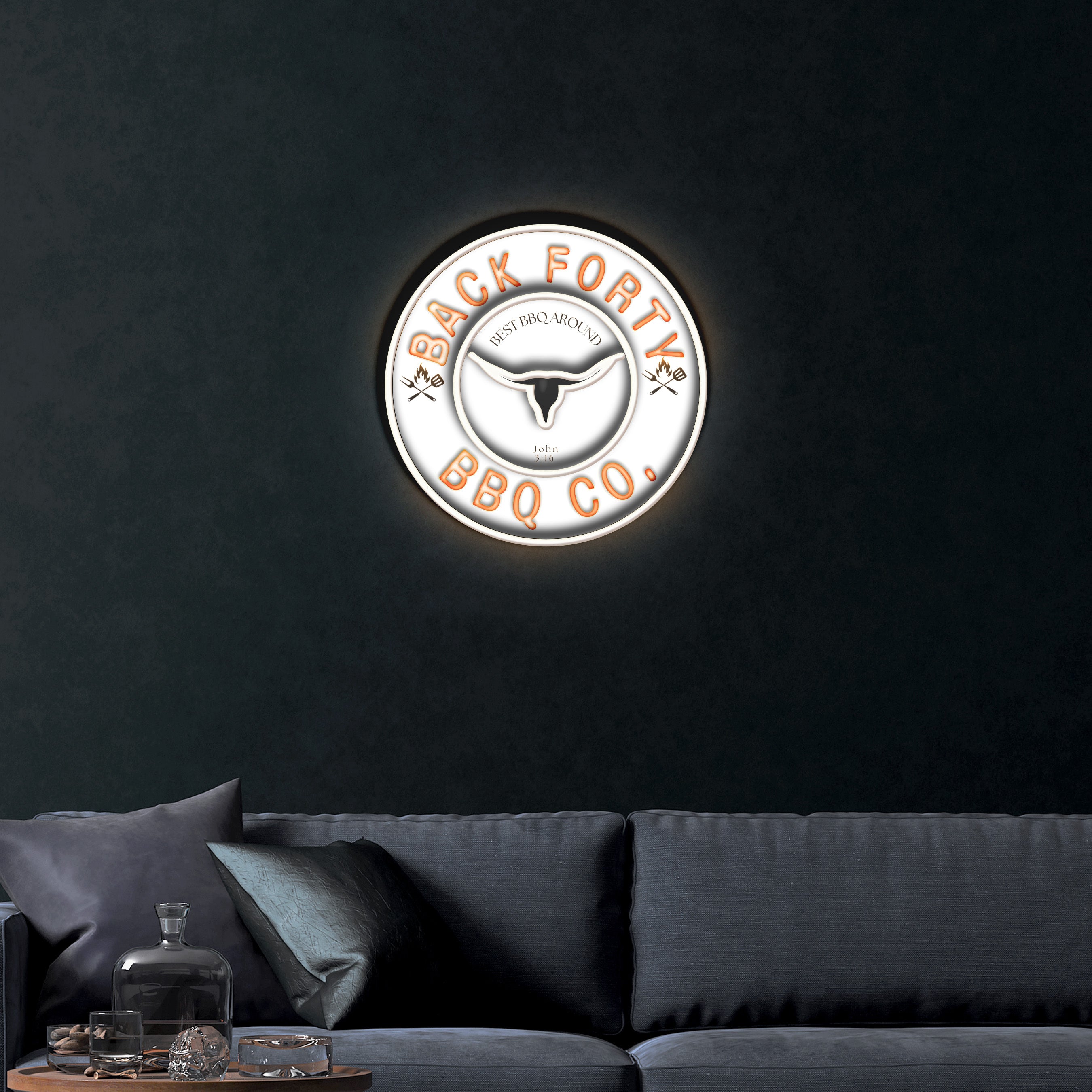 Back Forty BBQ Co. – Premium Neon Artwork