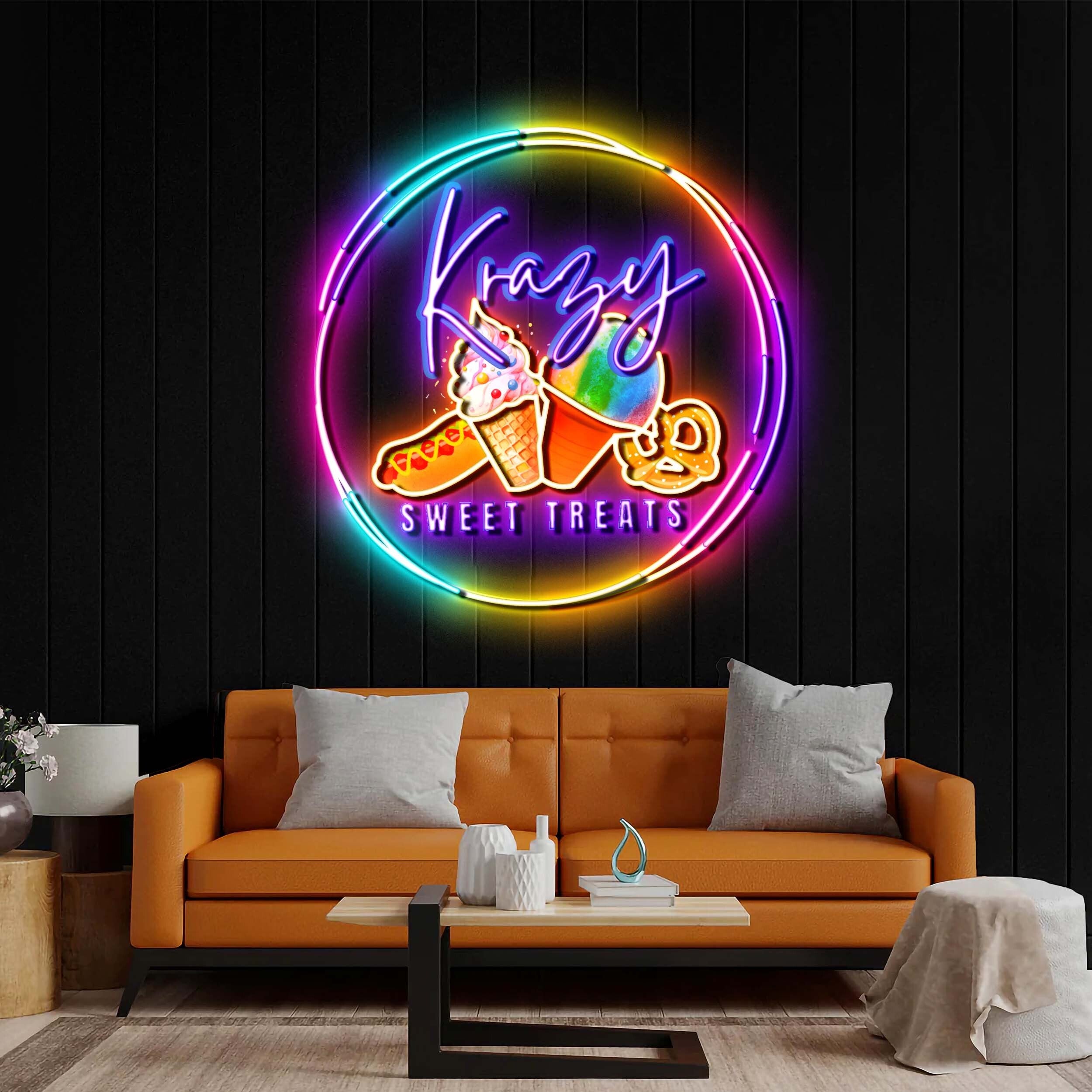 Krazy Sweet Treats - Premium Neon Artwork