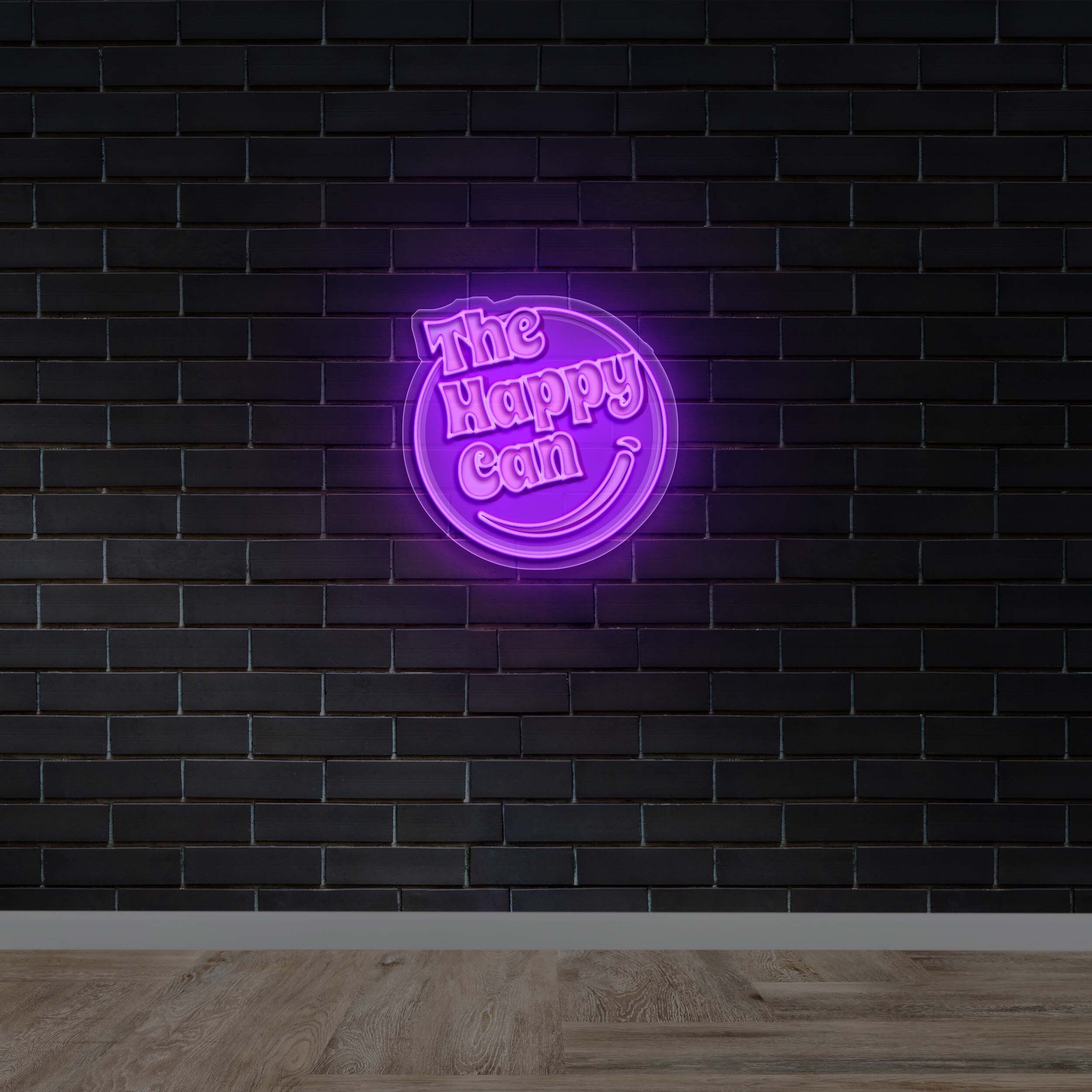 THE HAPPY CAN - Premium Neon Artwork