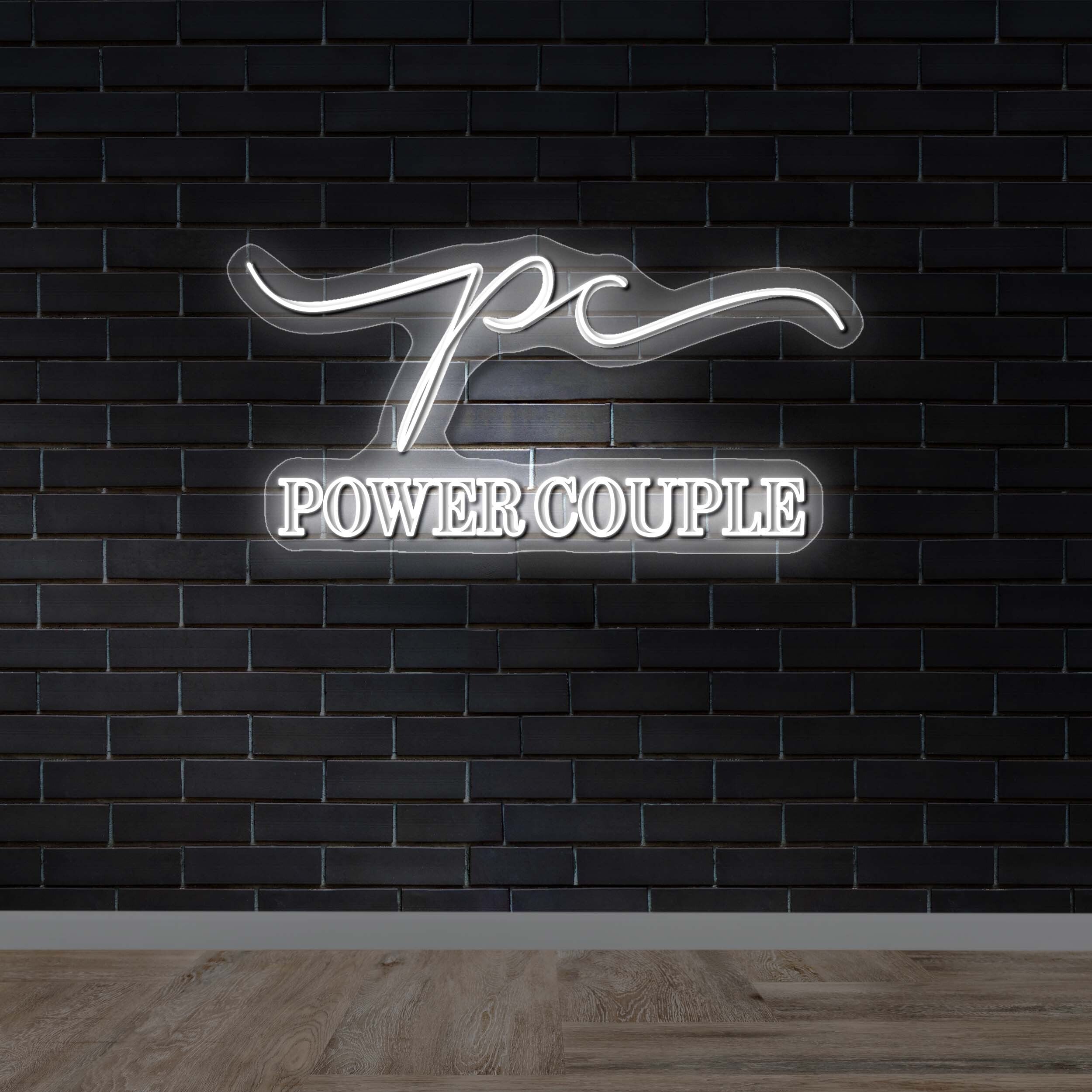 PC Power Couple - Premium Neon Artwork