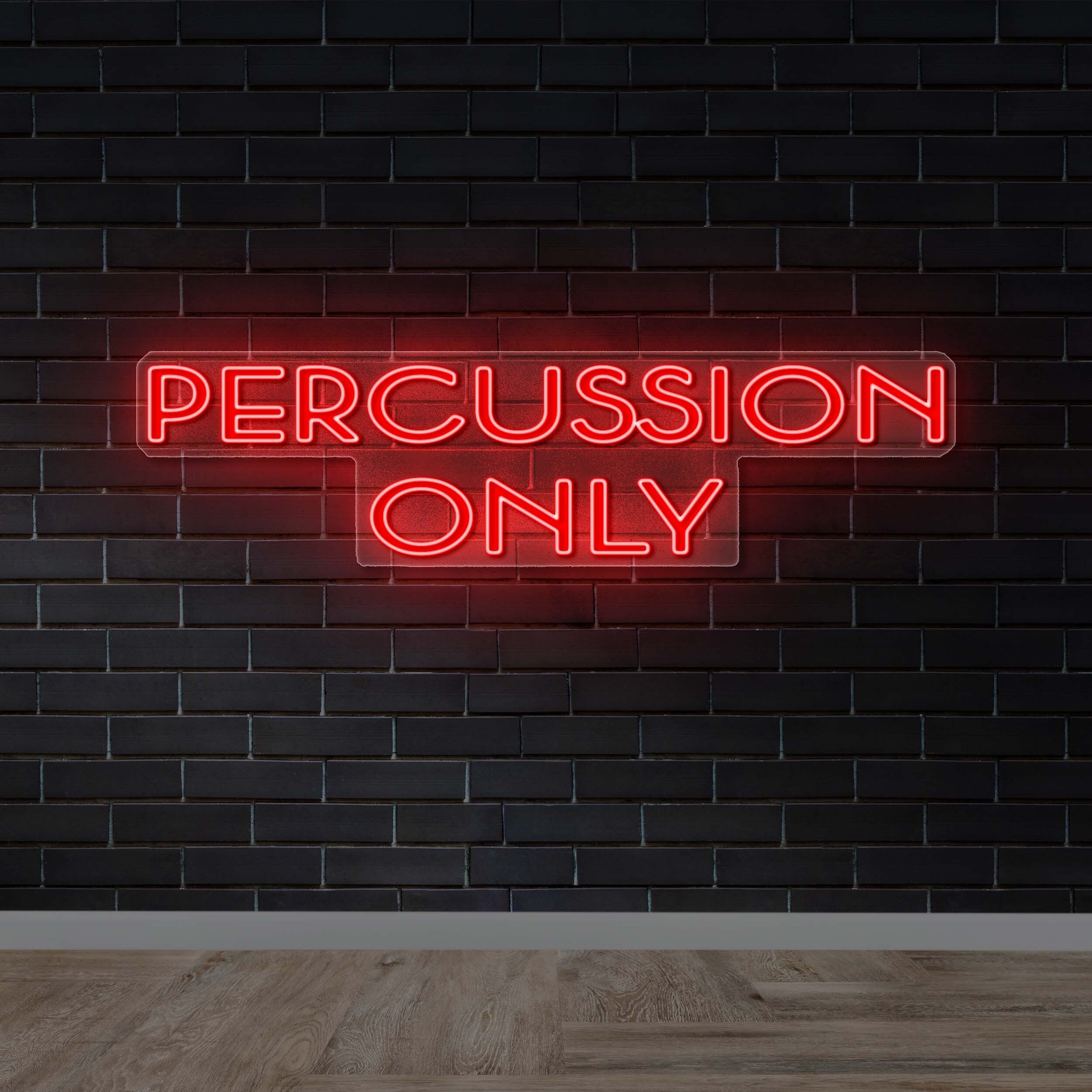 Percussion Only - Premium Neon Artwork